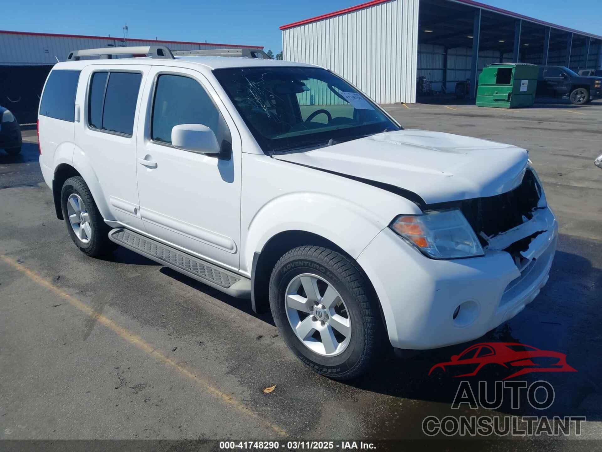 NISSAN PATHFINDER 2012 - 5N1AR1NN7CC638183