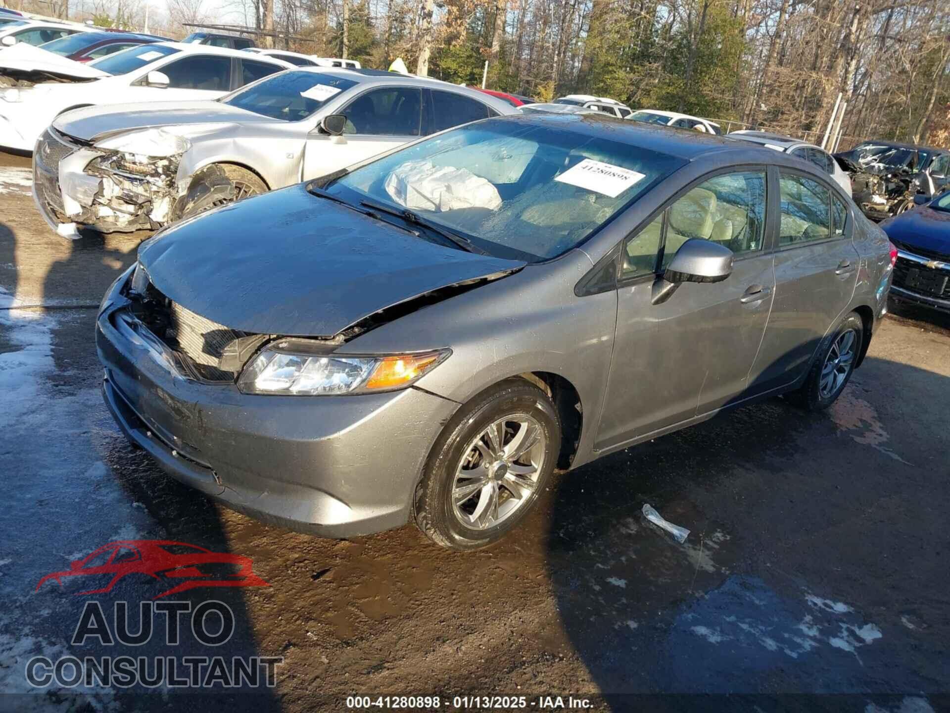 HONDA CIVIC SDN 2012 - 2HGFB2F68CH322110
