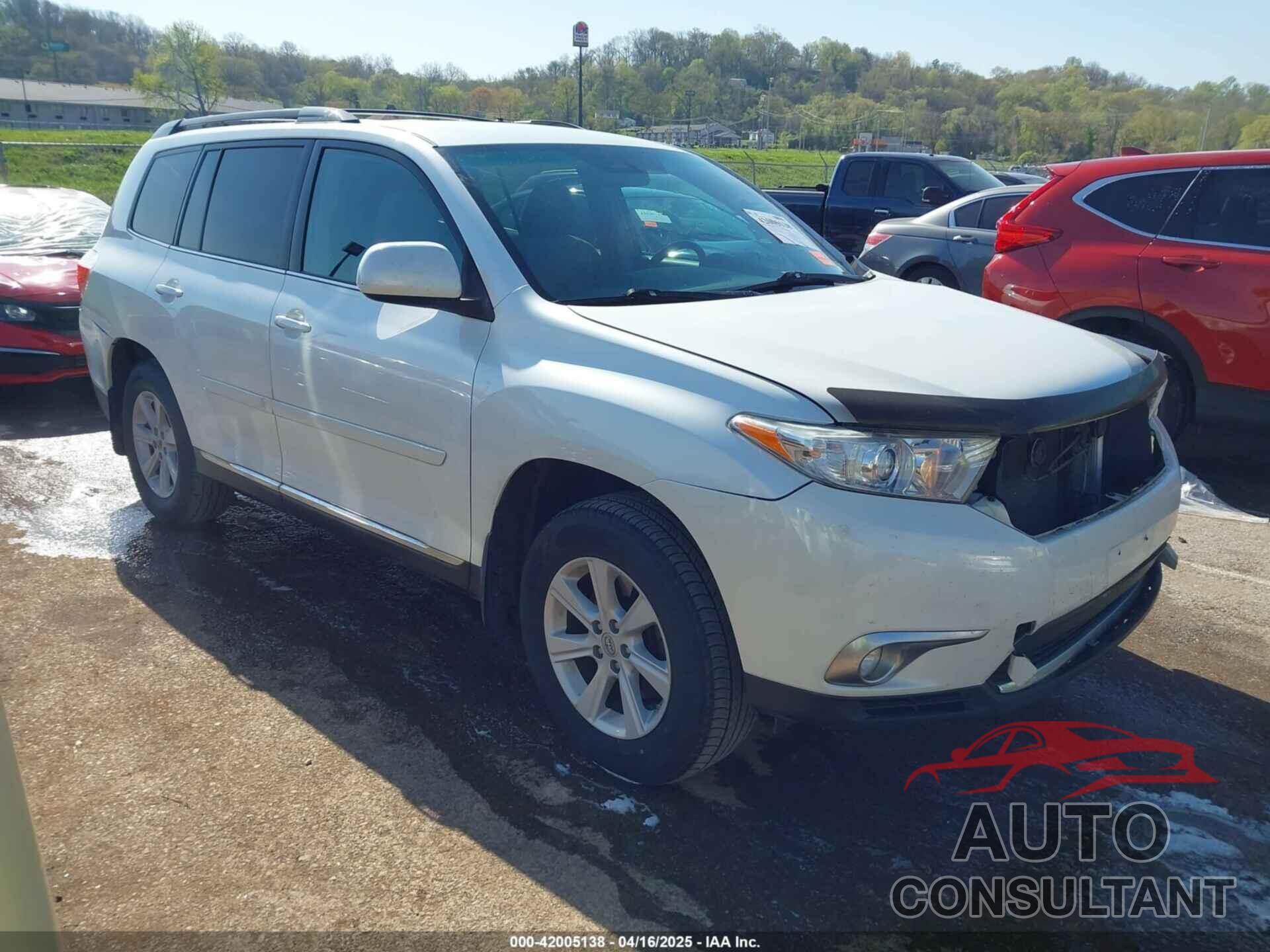 TOYOTA HIGHLANDER 2012 - 5TDBK3EH3CS170339