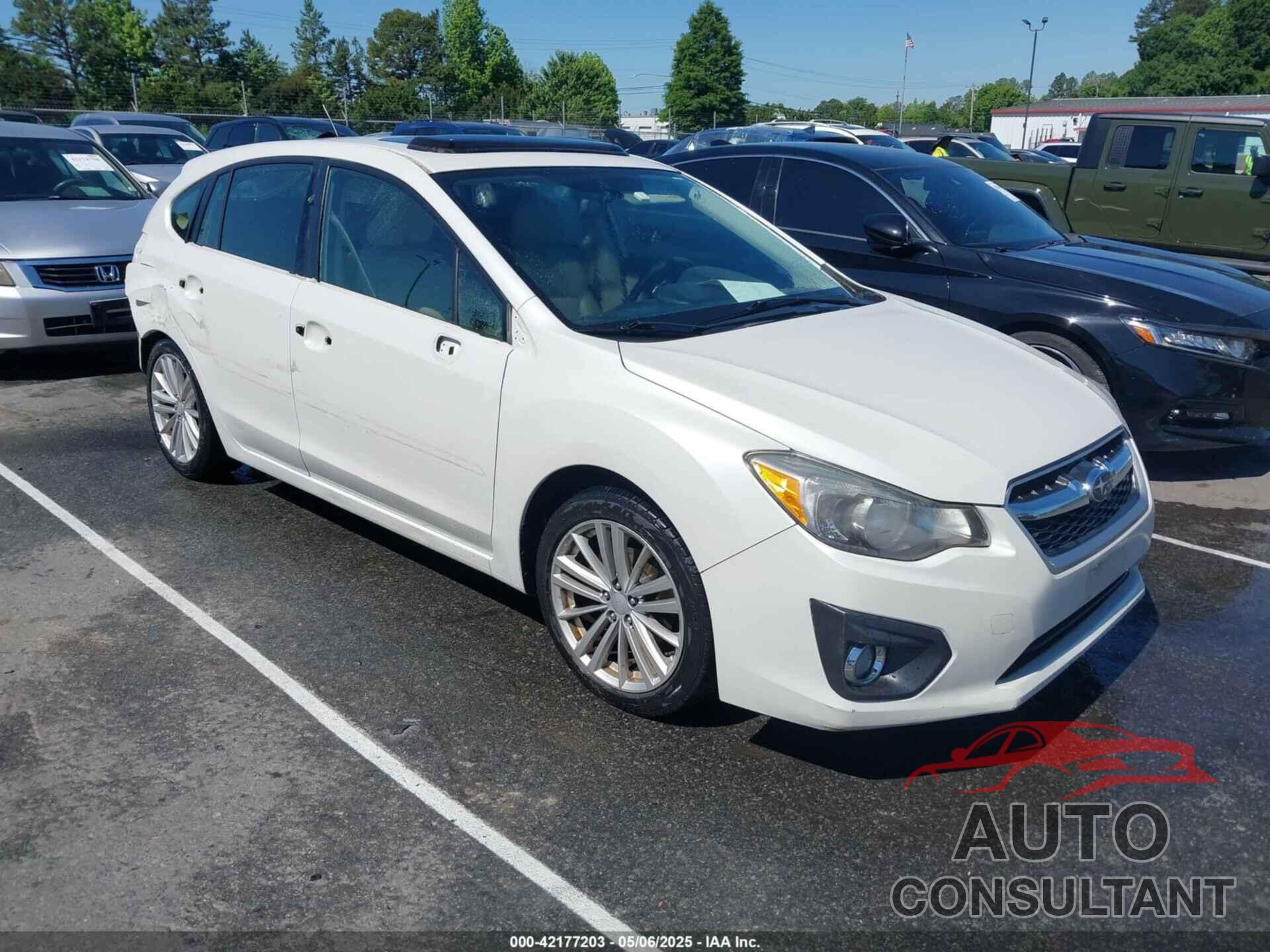 SUBARU IMPREZA 2013 - JF1GPAK63DH208839