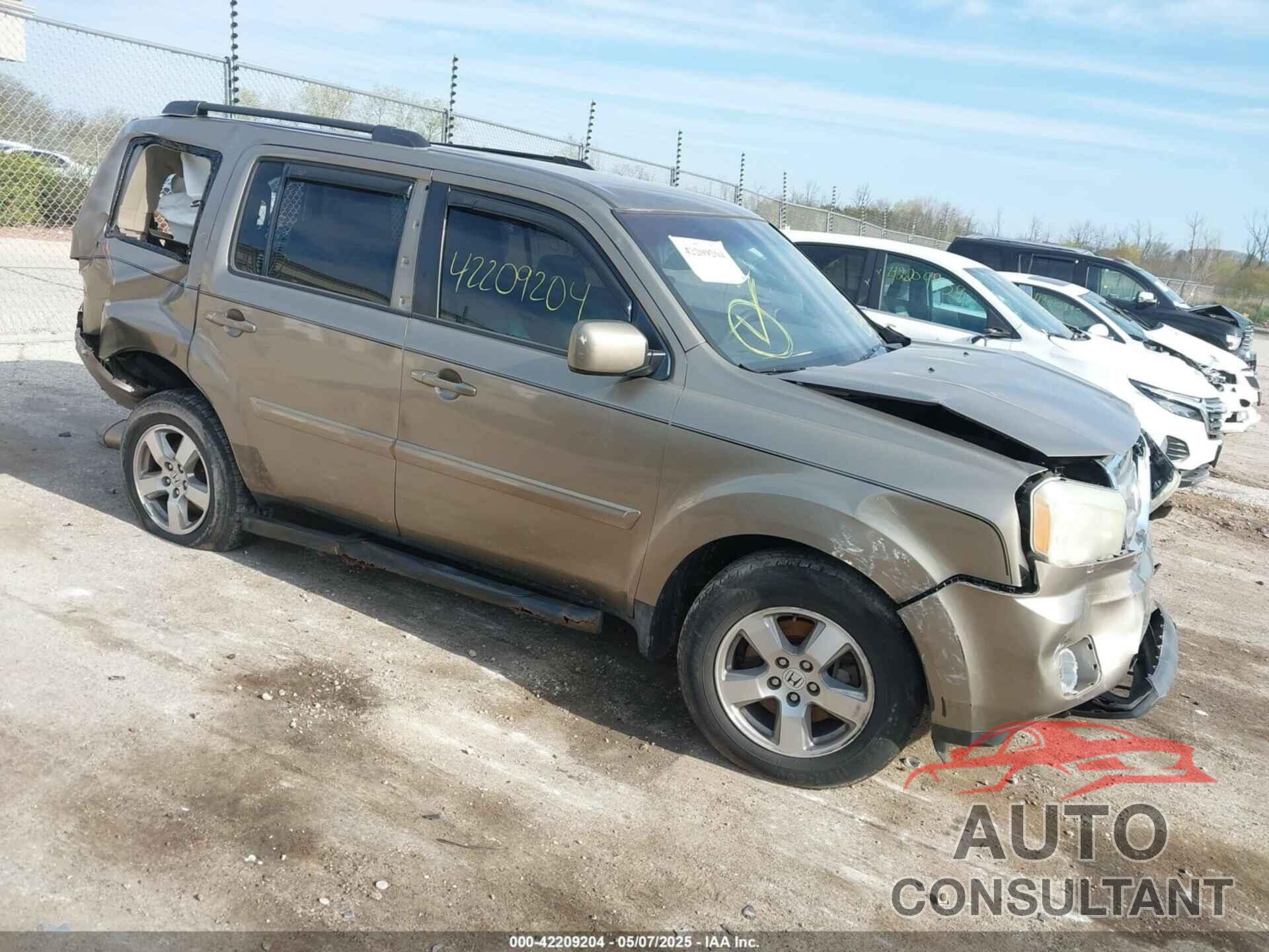 HONDA PILOT 2011 - 5FNYF3H4XBB030458