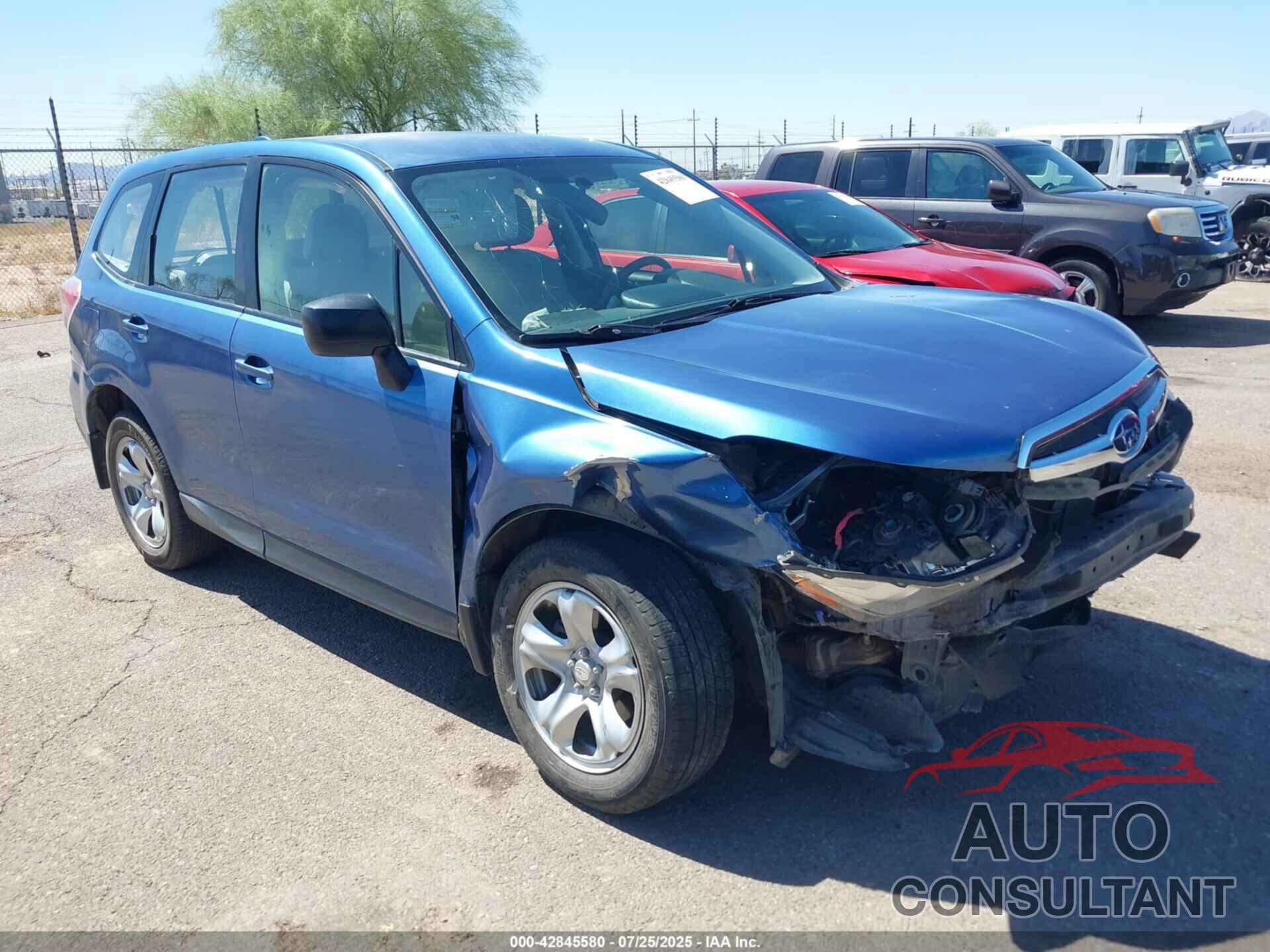 SUBARU FORESTER 2016 - JF2SJAAC9GG490784