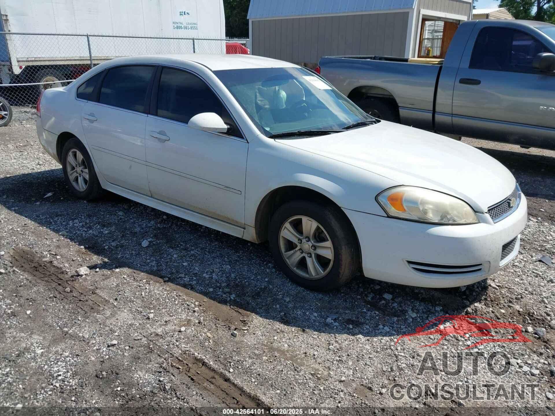 CHEVROLET IMPALA 2012 - 2G1WF5E35C1146274