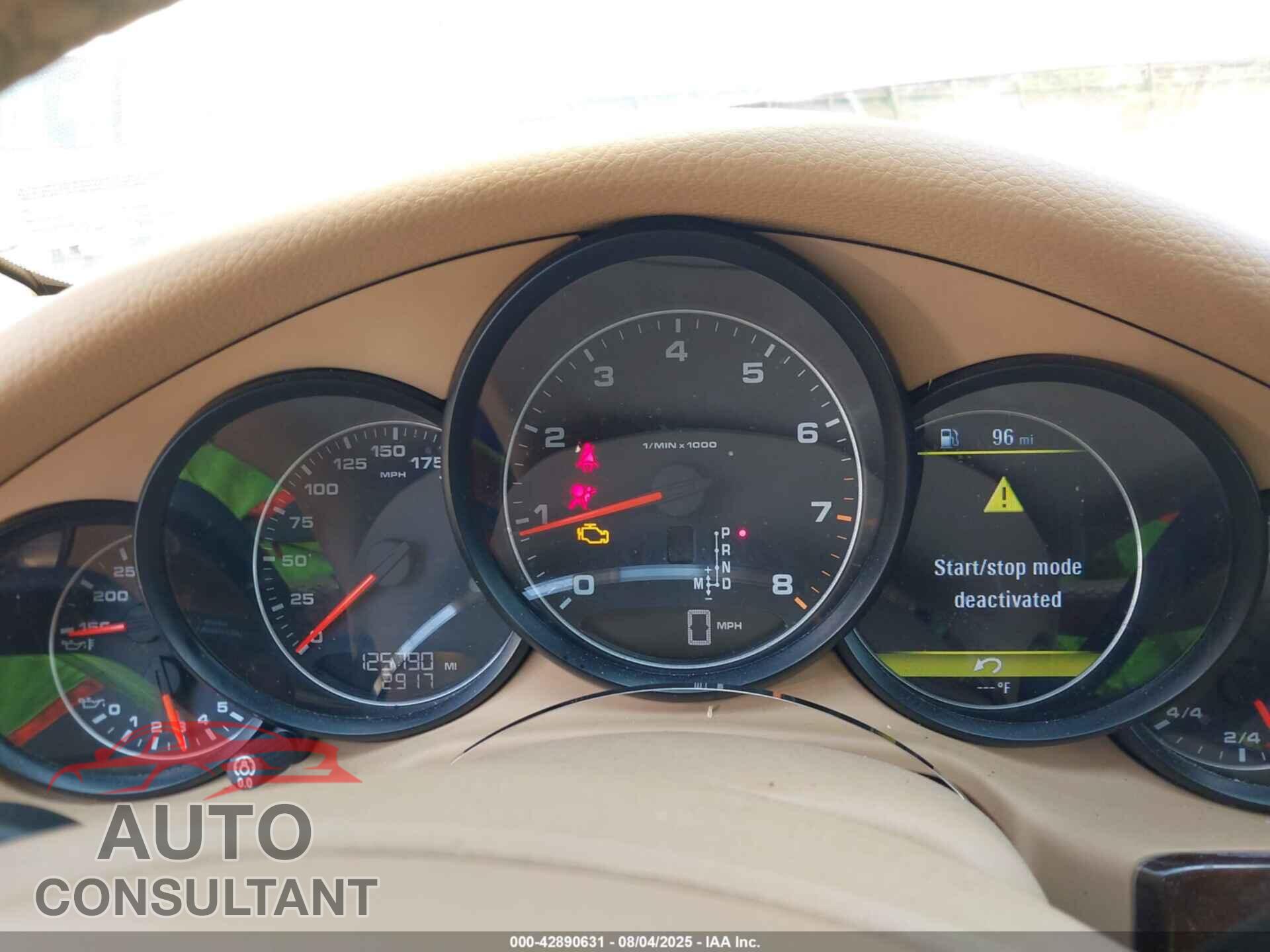 PORSCHE PANAMERA 2012 - WP0AA2A71CL017627