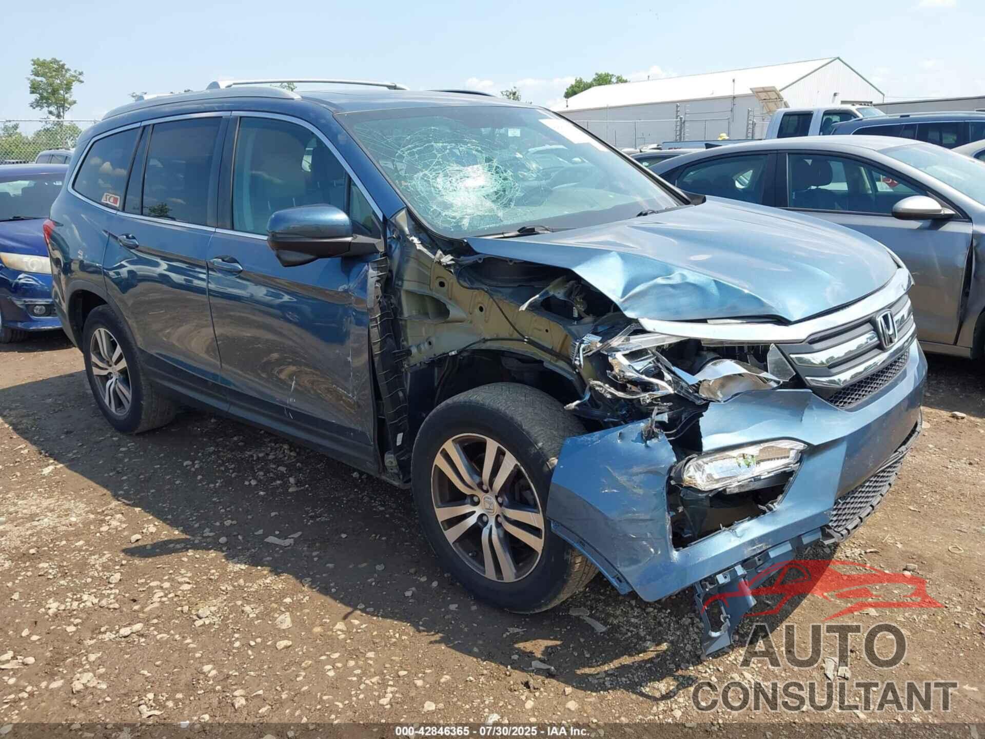 HONDA PILOT 2016 - 5FNYF5H76GB055127