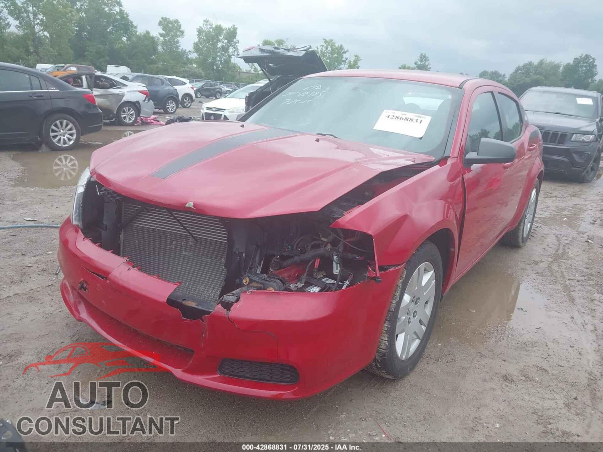 DODGE AVENGER 2013 - 1C3CDZAB5DN731381
