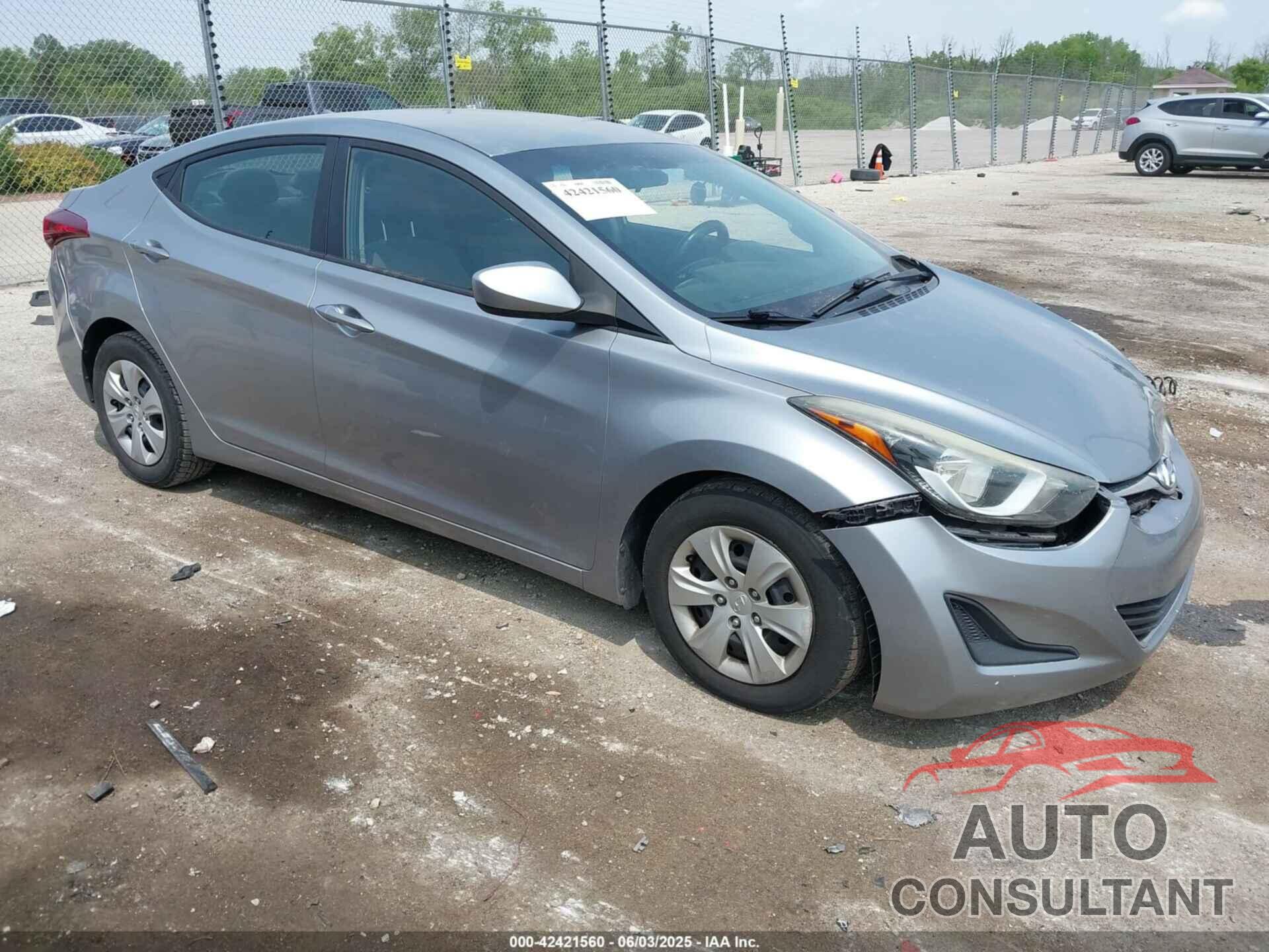 HYUNDAI ELANTRA 2016 - 5NPDH4AE4GH752857
