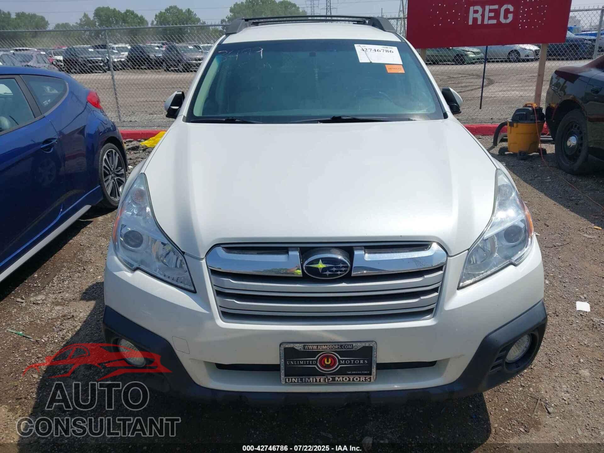 SUBARU OUTBACK 2014 - 4S4BRCCC4E3238750