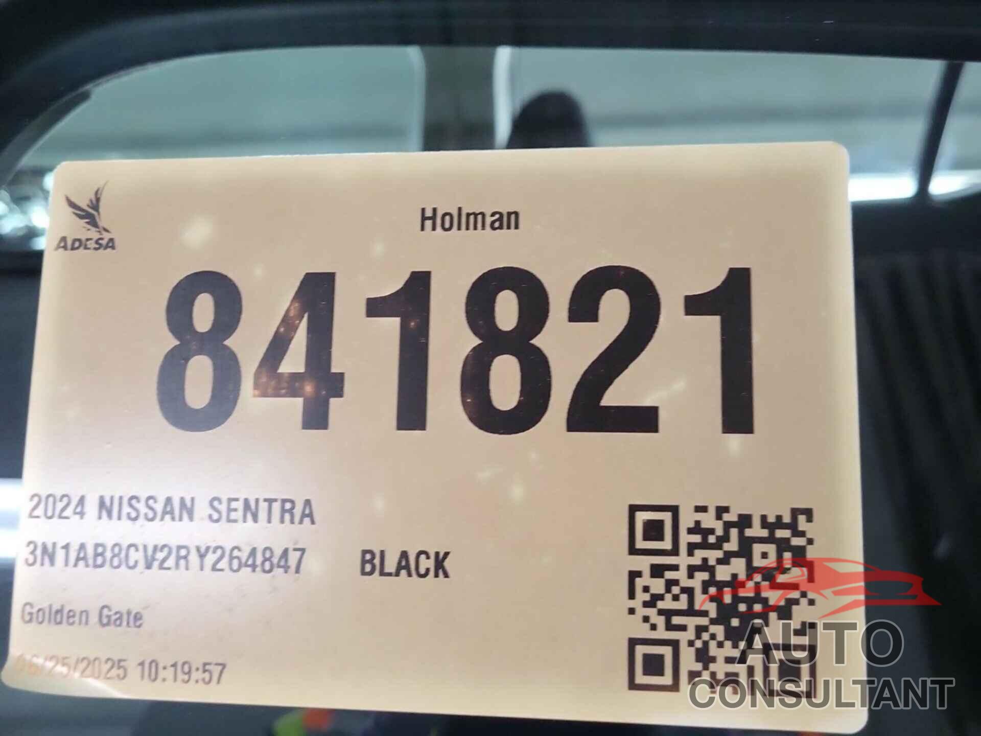 NISSAN SENTRA 2024 - 3N1AB8CV2RY264847
