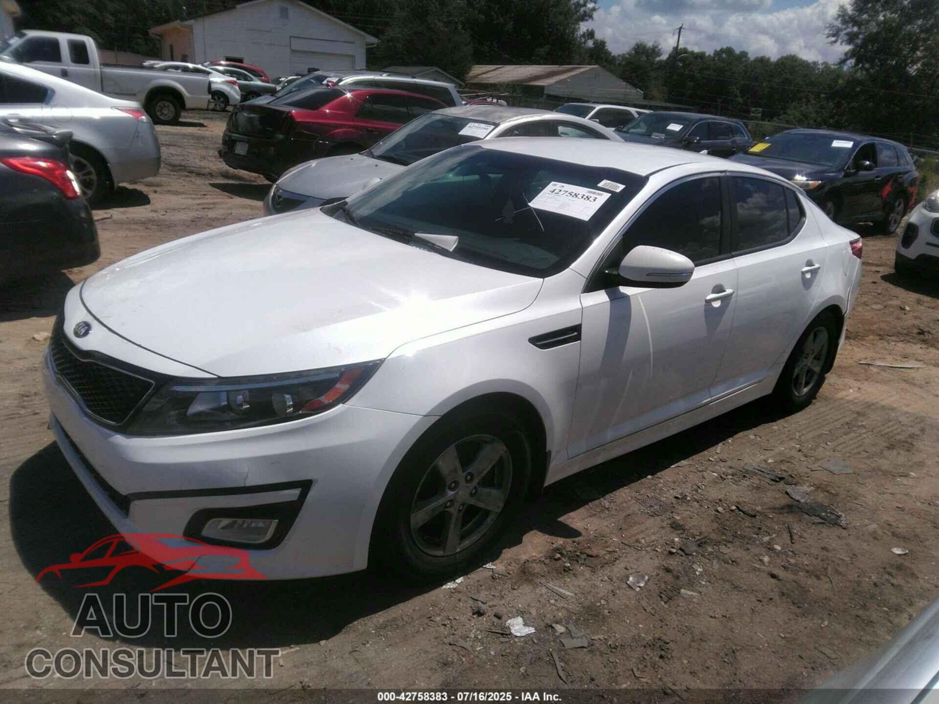 KIA OPTIMA 2015 - KNAGM4A70F5645049