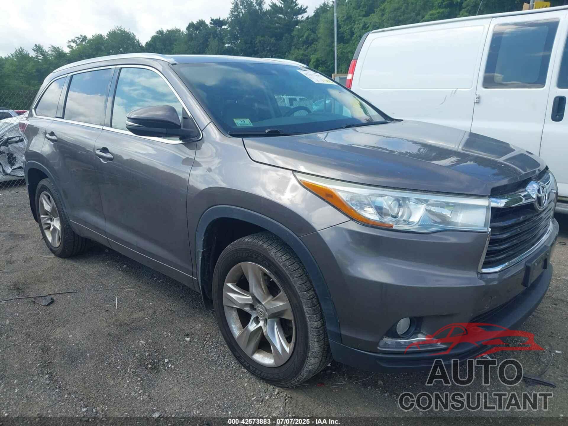 TOYOTA HIGHLANDER 2014 - 5TDDKRFHXES039289