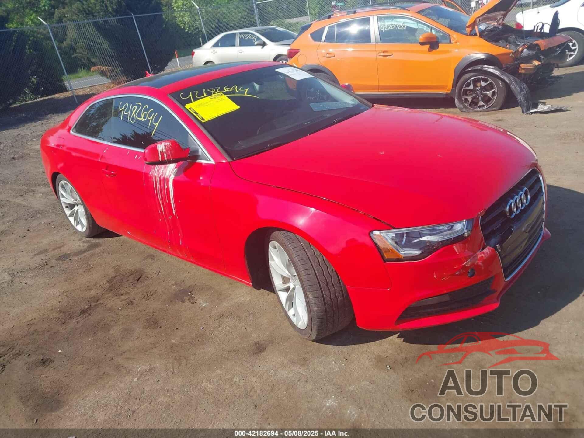 AUDI A5 2014 - WAULFAFR1EA001986