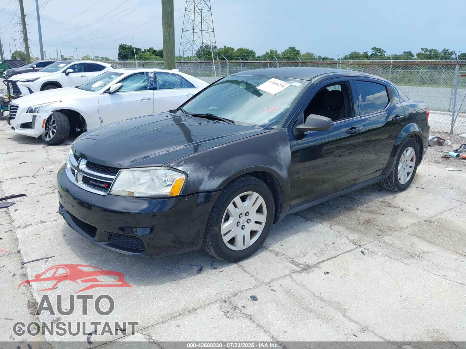 DODGE AVENGER 2013 - 1C3CDZAB4DN628176