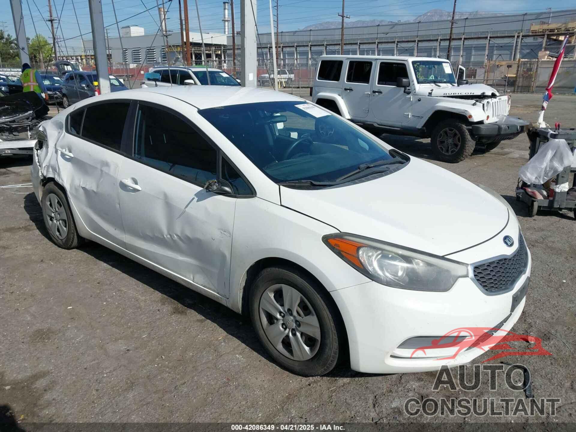 KIA FORTE 2016 - KNAFK4A67G5492812