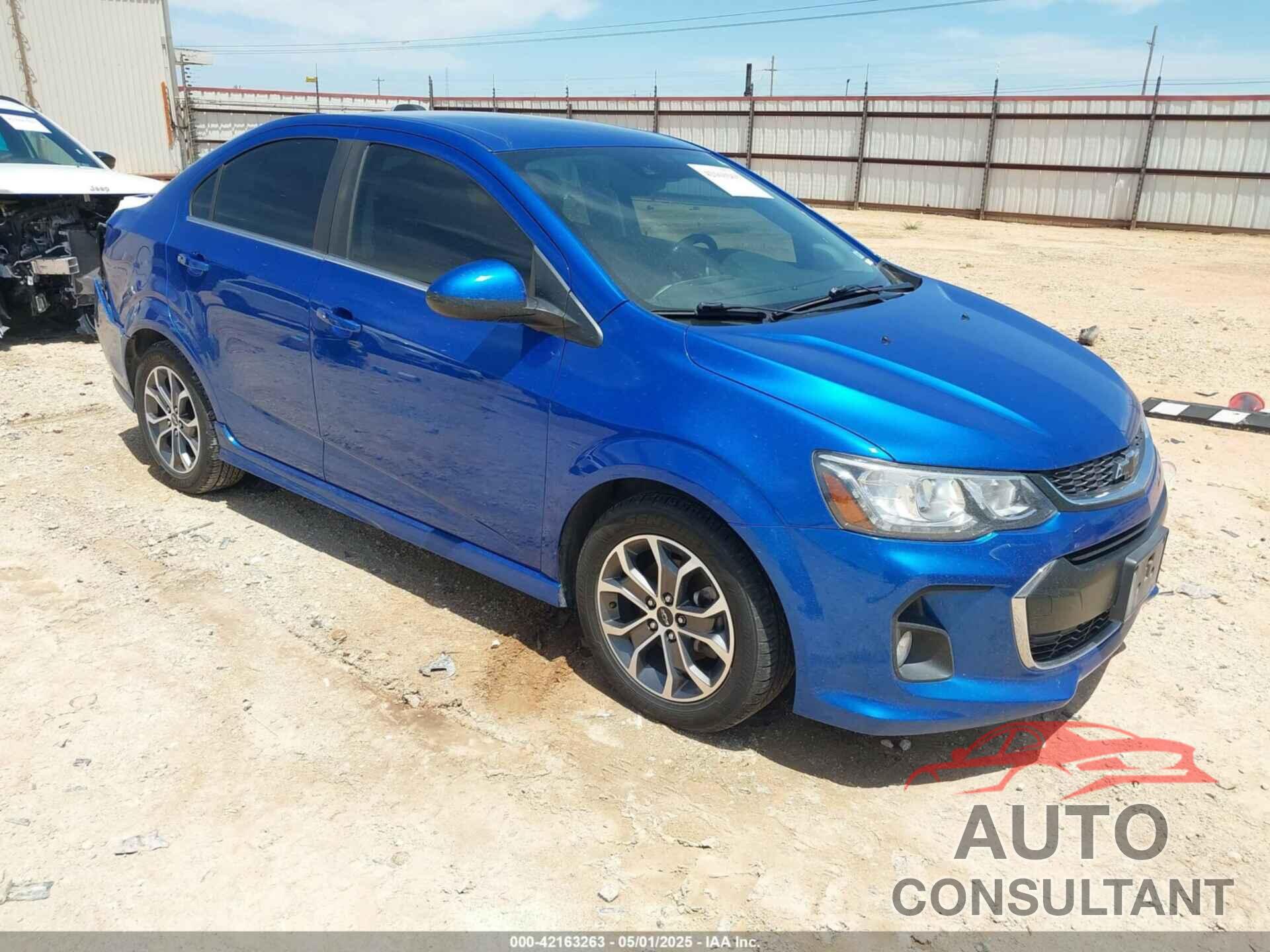 CHEVROLET SONIC 2019 - 1G1JD5SB9K4109517
