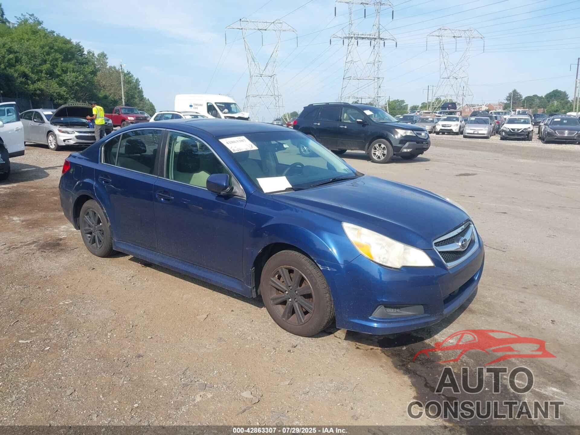 SUBARU LEGACY 2011 - 4S3BMBG68B3227750