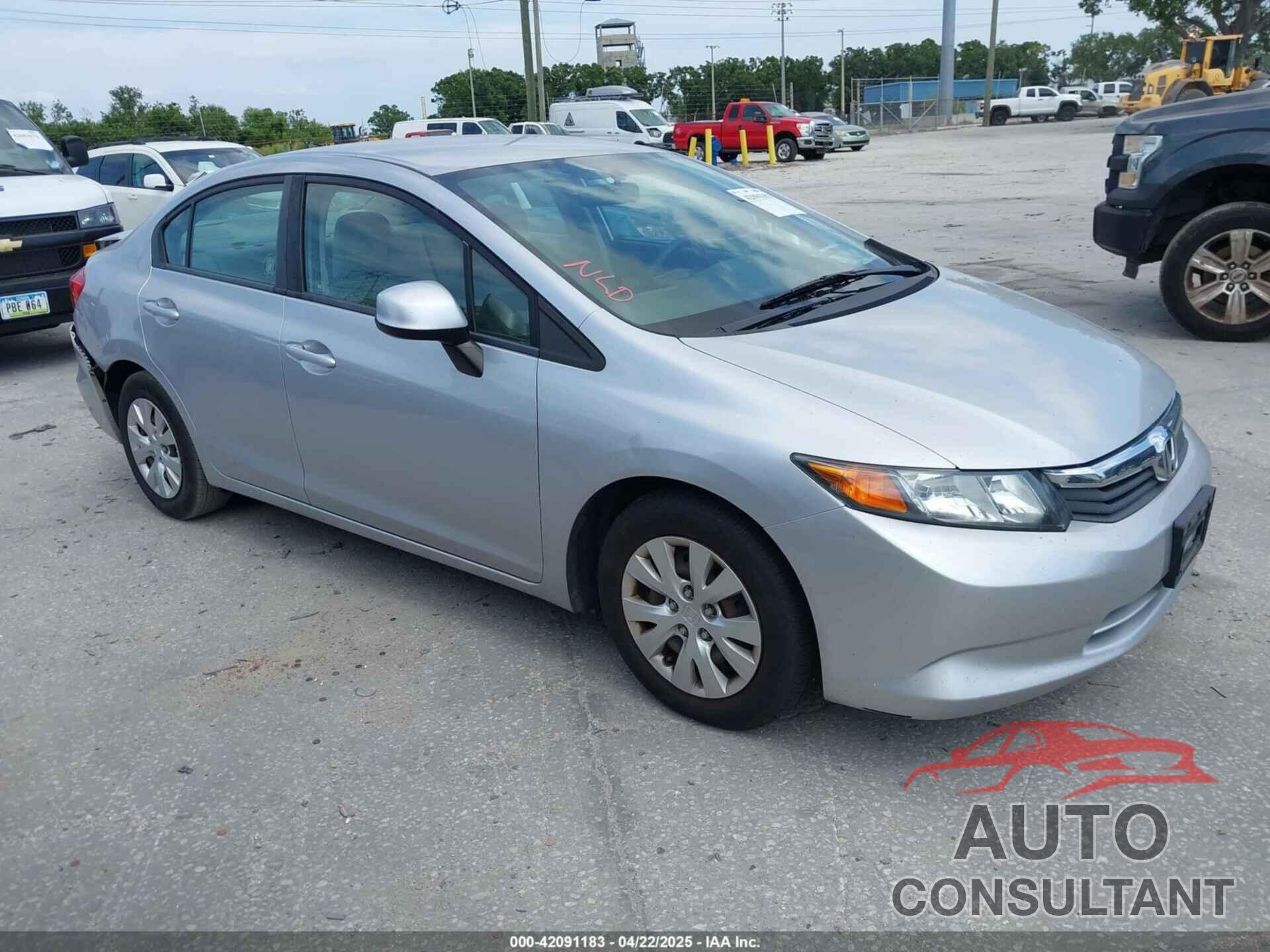 HONDA CIVIC 2012 - 19XFB2F5XCE078543