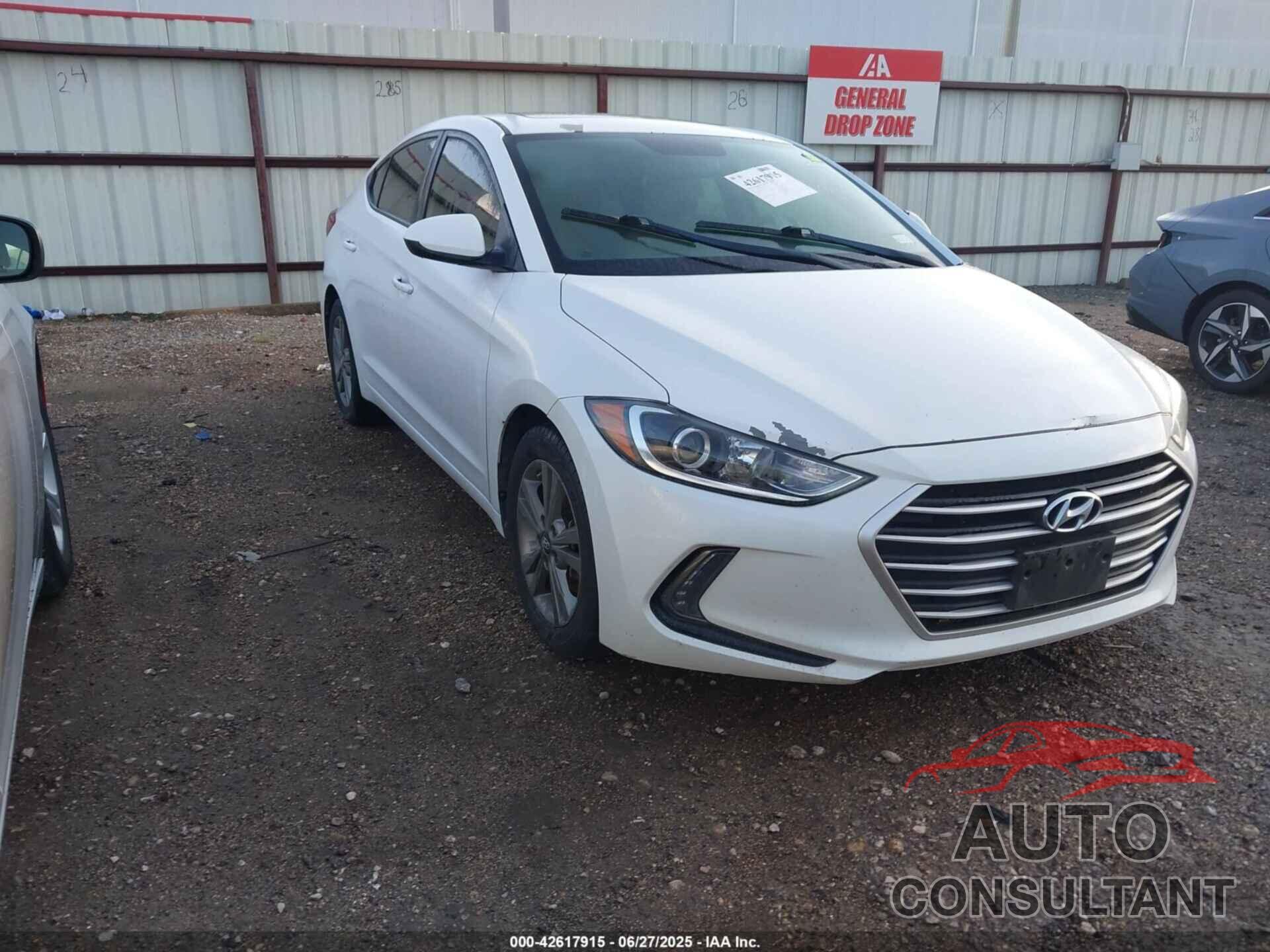 HYUNDAI ELANTRA 2018 - 5NPD84LF7JH262913