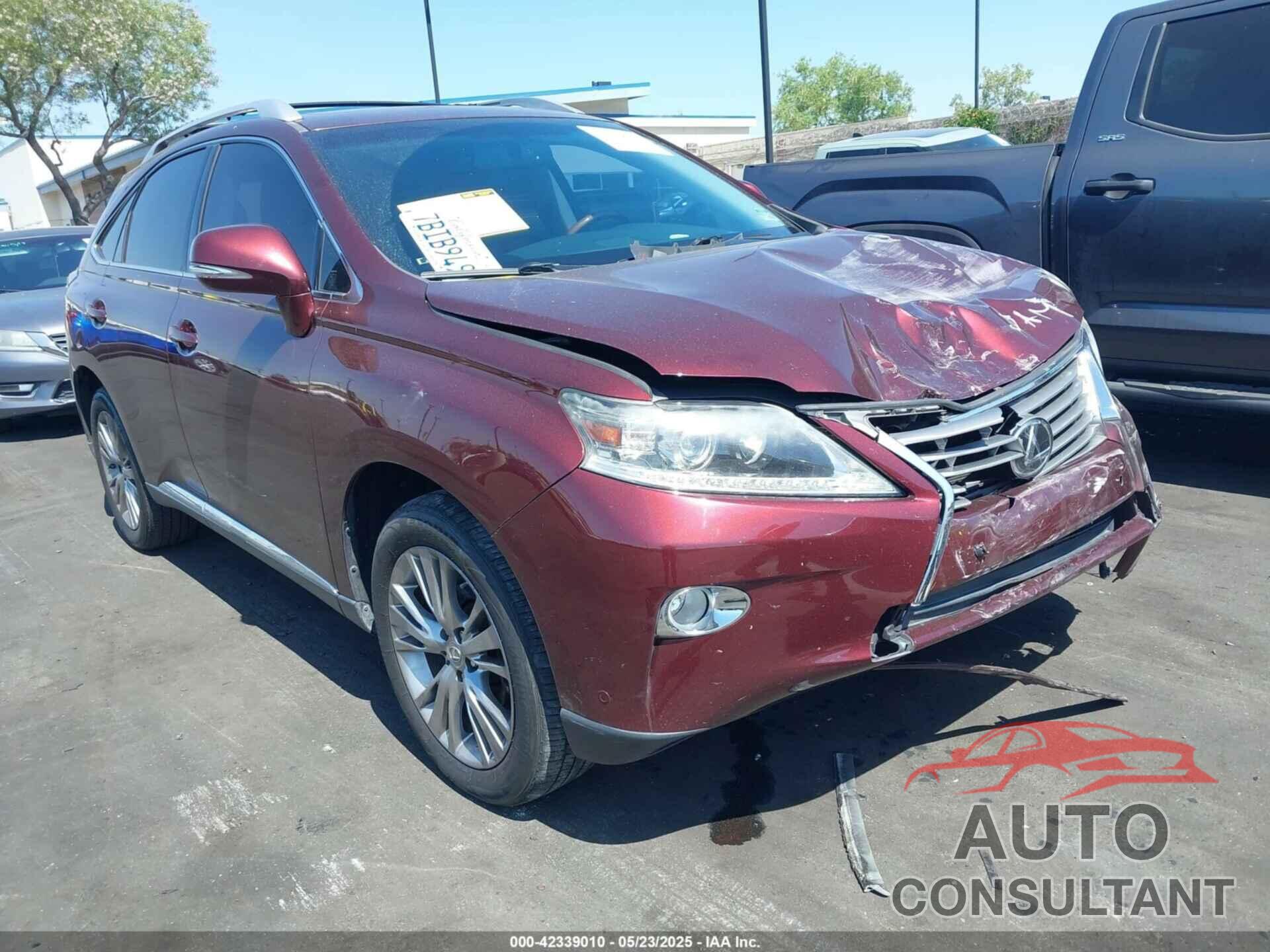 LEXUS RX 350 2013 - JTJZK1BA2D2417771