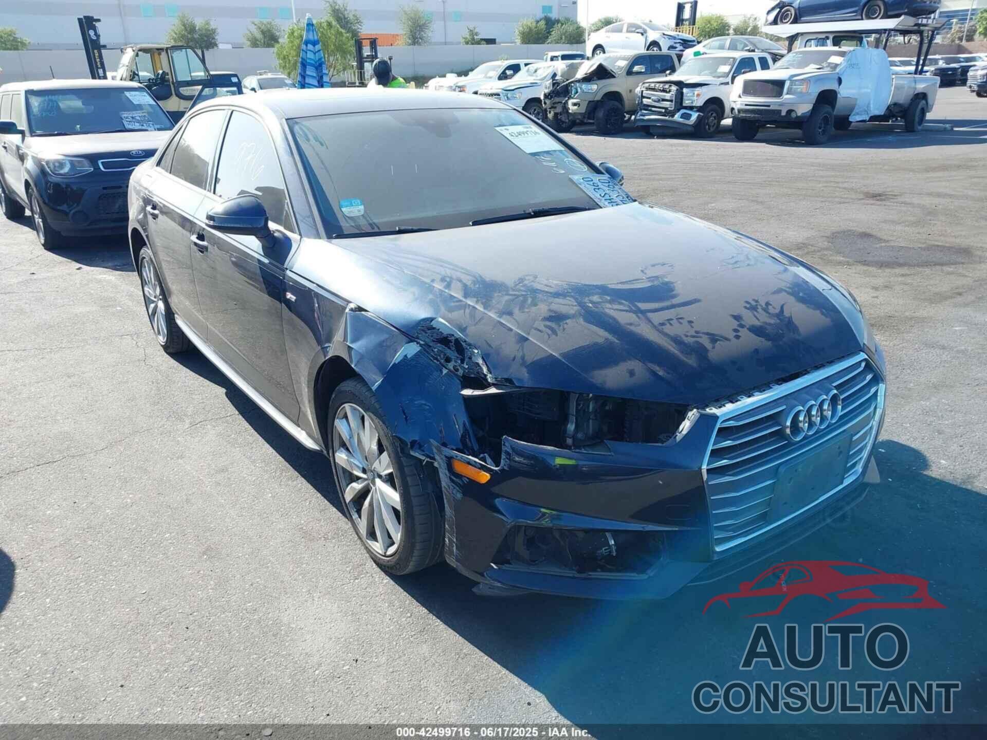 AUDI A4 2018 - WAUKMAF46JA197519