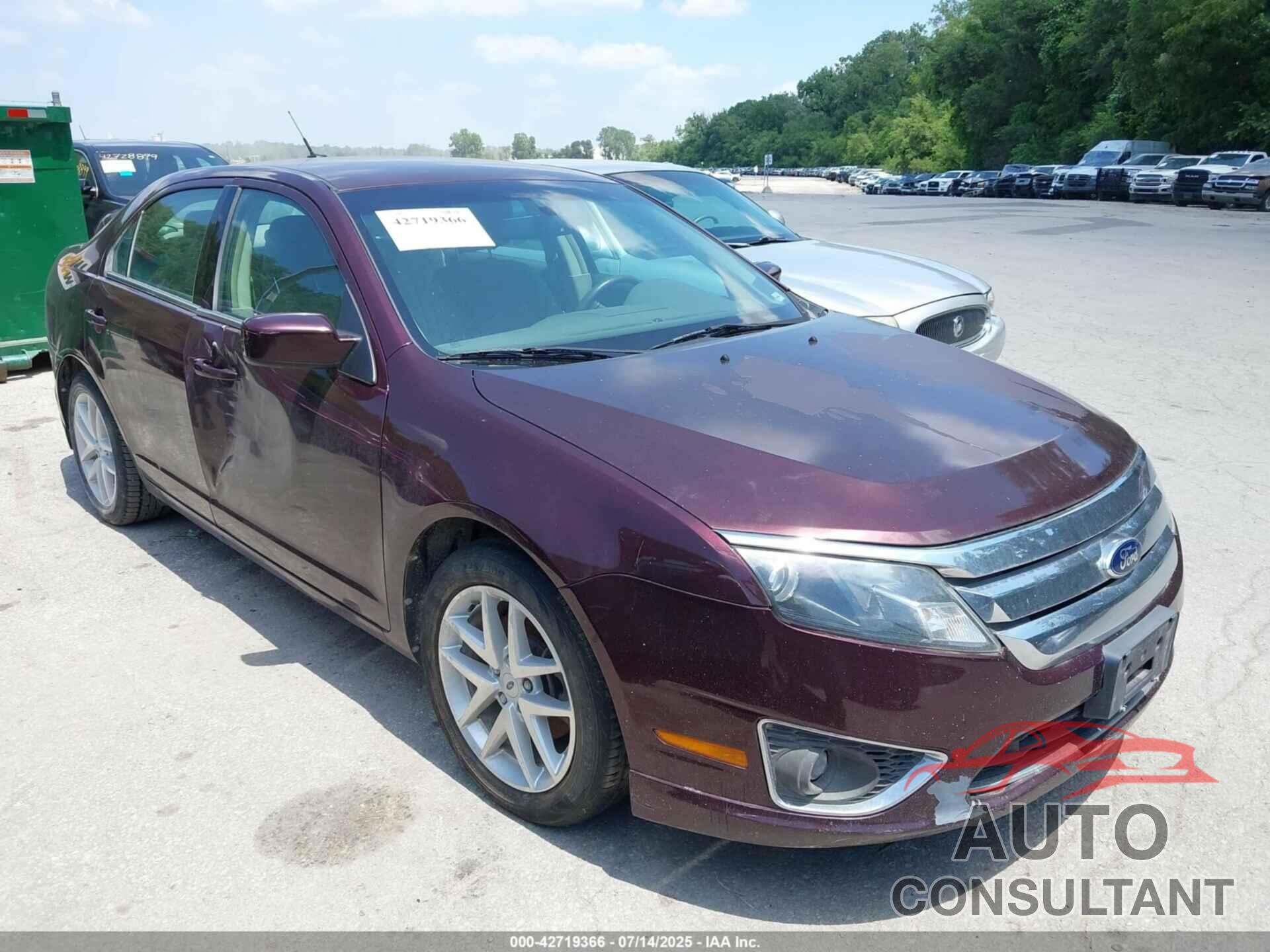 FORD FUSION 2012 - 3FAHP0CG0CR276423