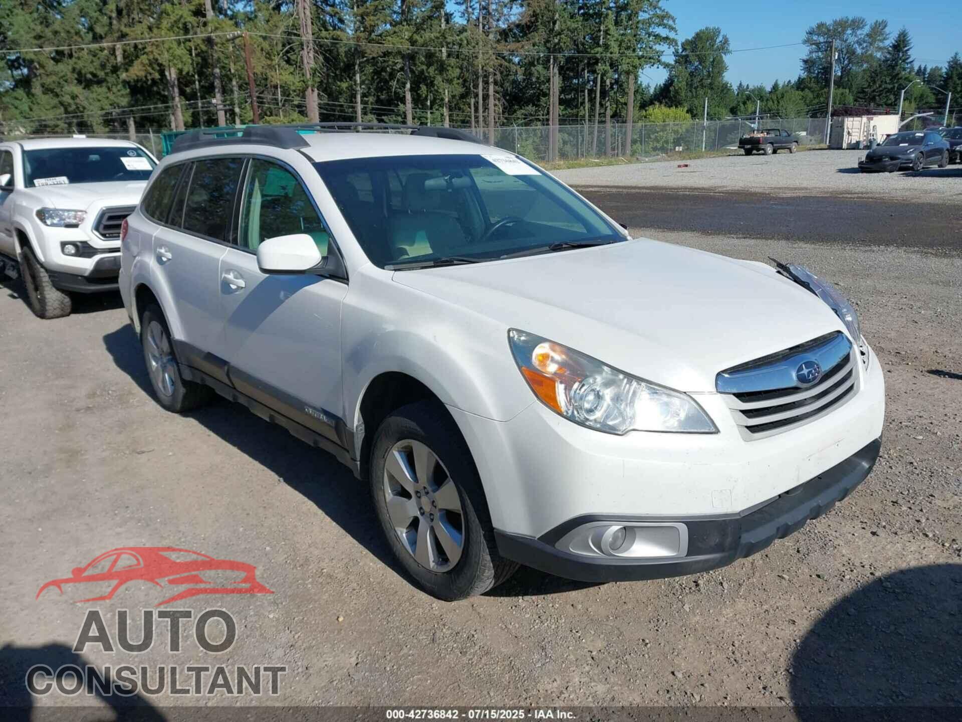 SUBARU OUTBACK 2012 - 4S4BRBCCXC3206344