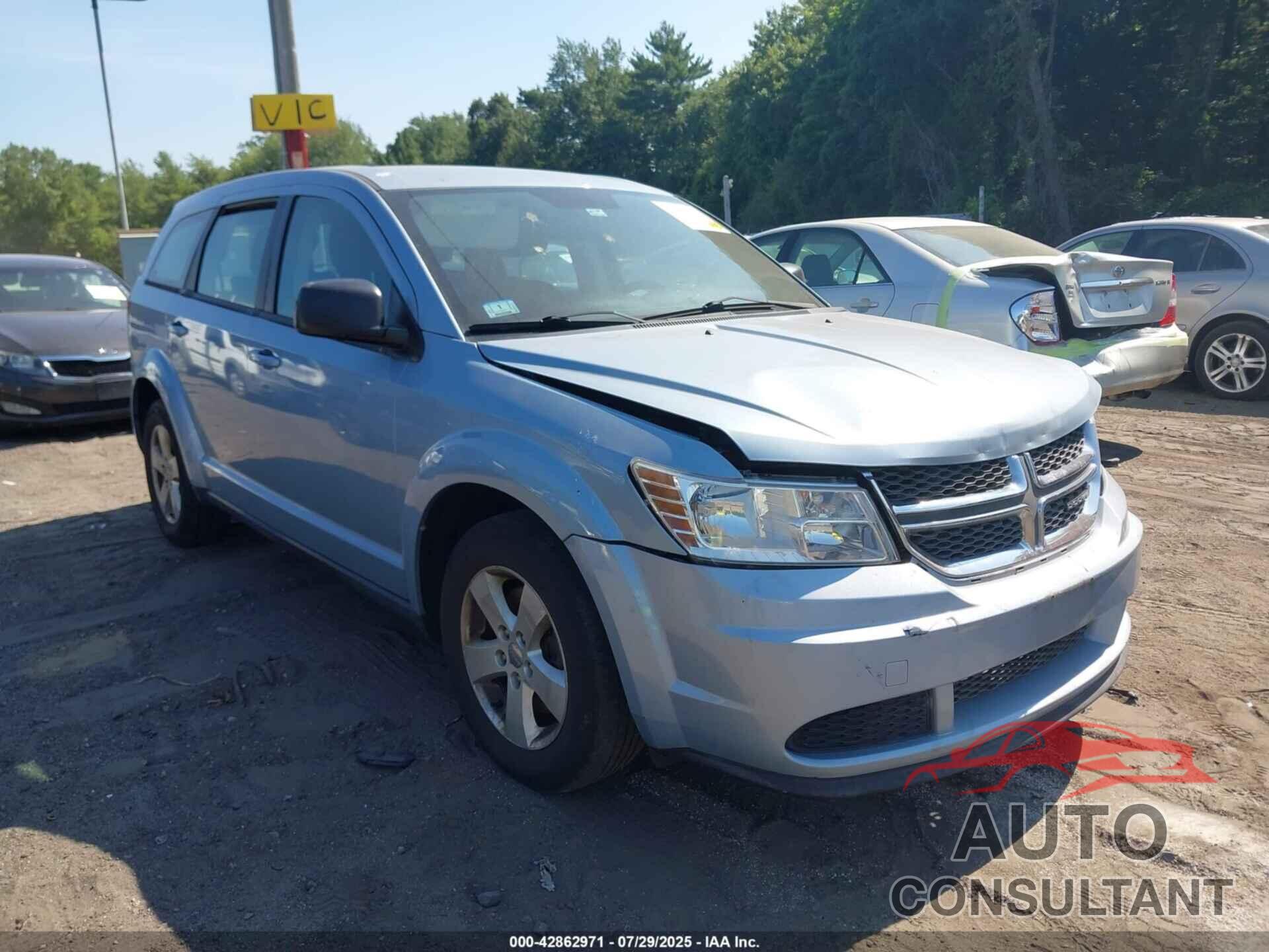 DODGE JOURNEY 2013 - 3C4PDCAB9DT601680
