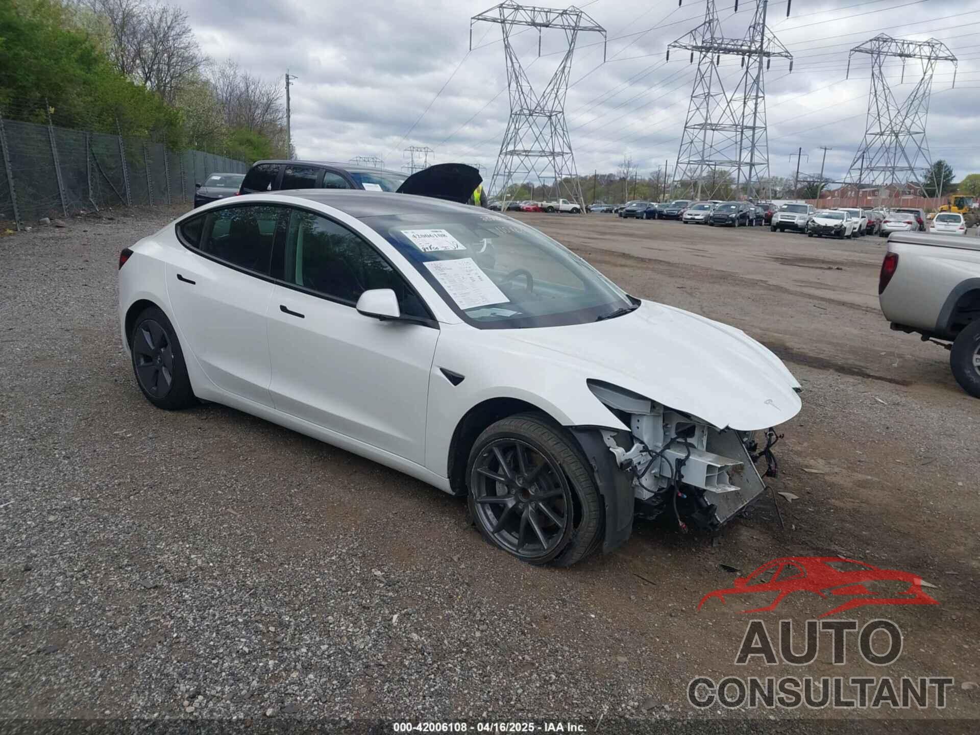 TESLA MODEL 3 2022 - 5YJ3E1EA6NF252320