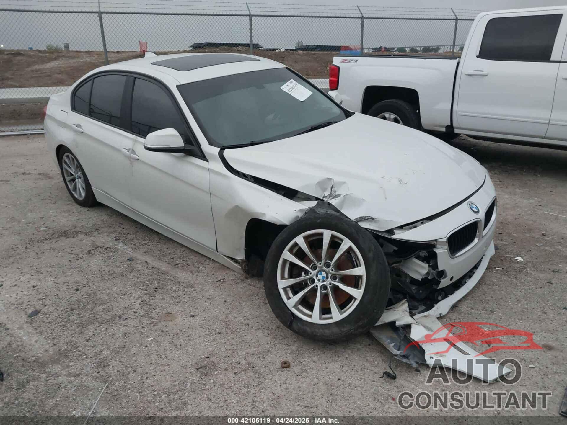 BMW 320I 2016 - WBA8E1G52GNT38201