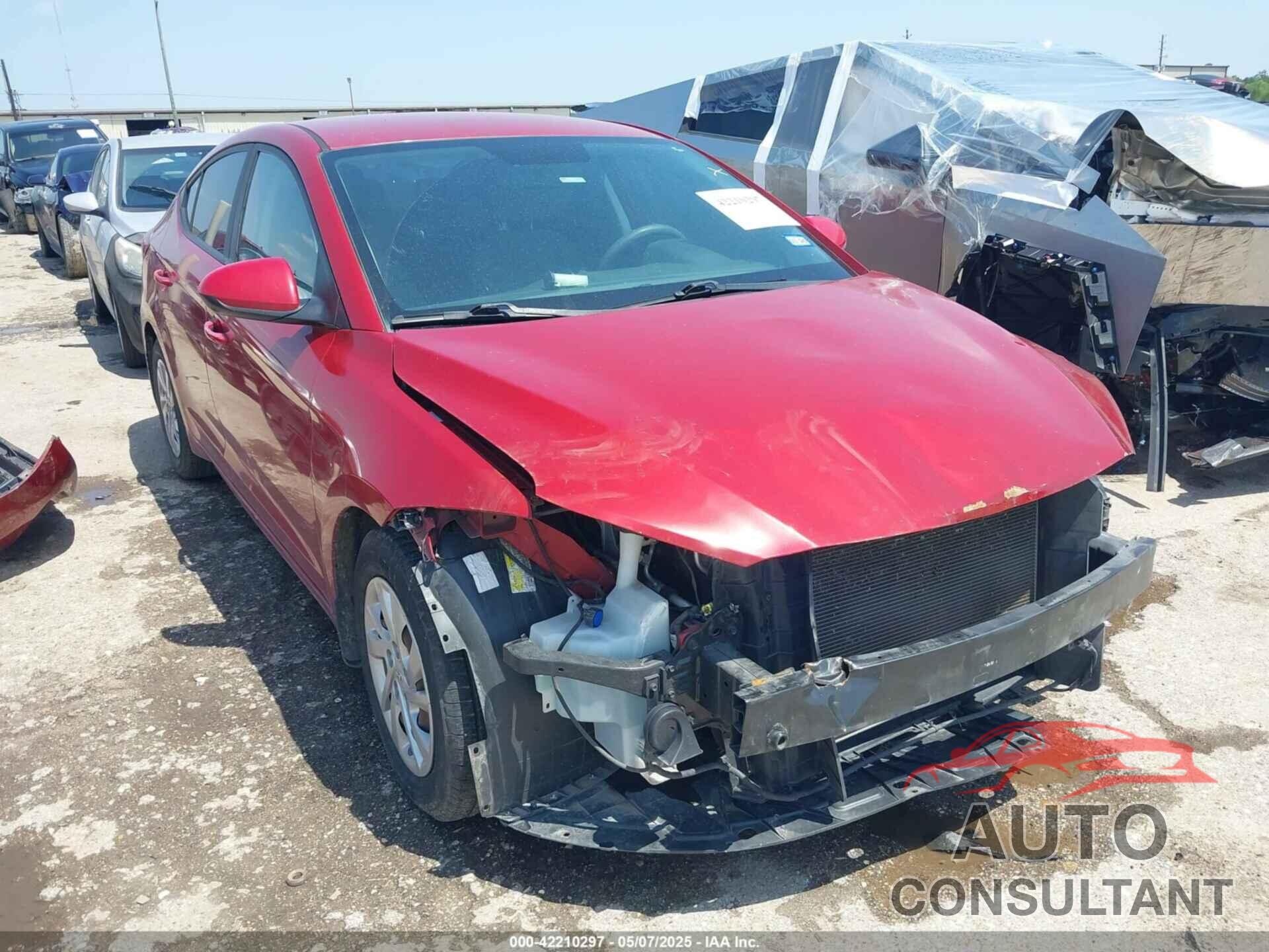 HYUNDAI ELANTRA 2017 - KMHD74LF2HU369396