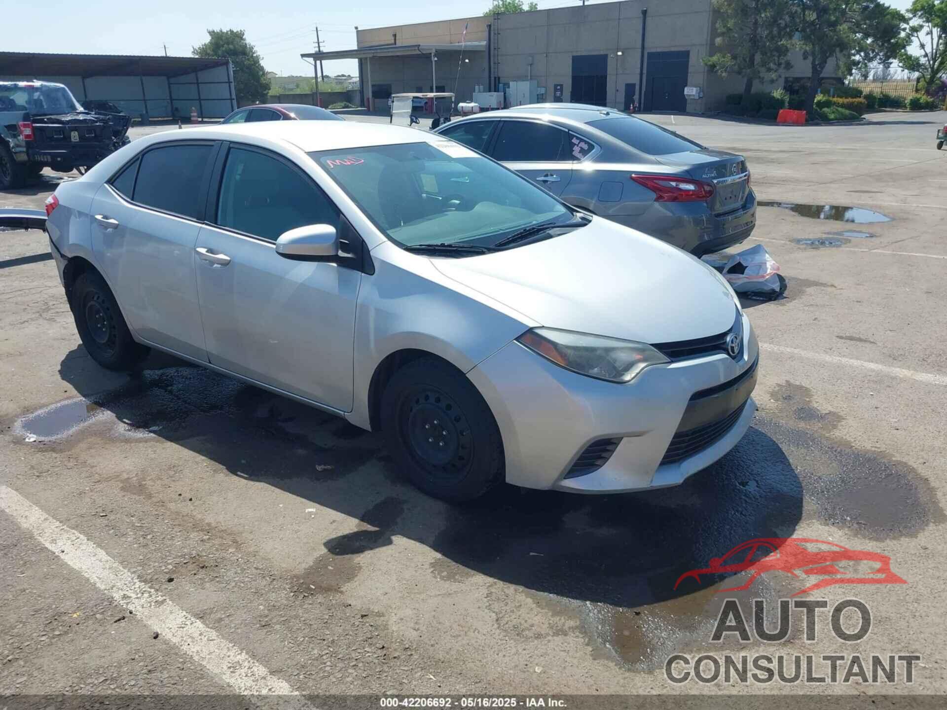 TOYOTA COROLLA 2016 - 2T1BURHE0GC645202