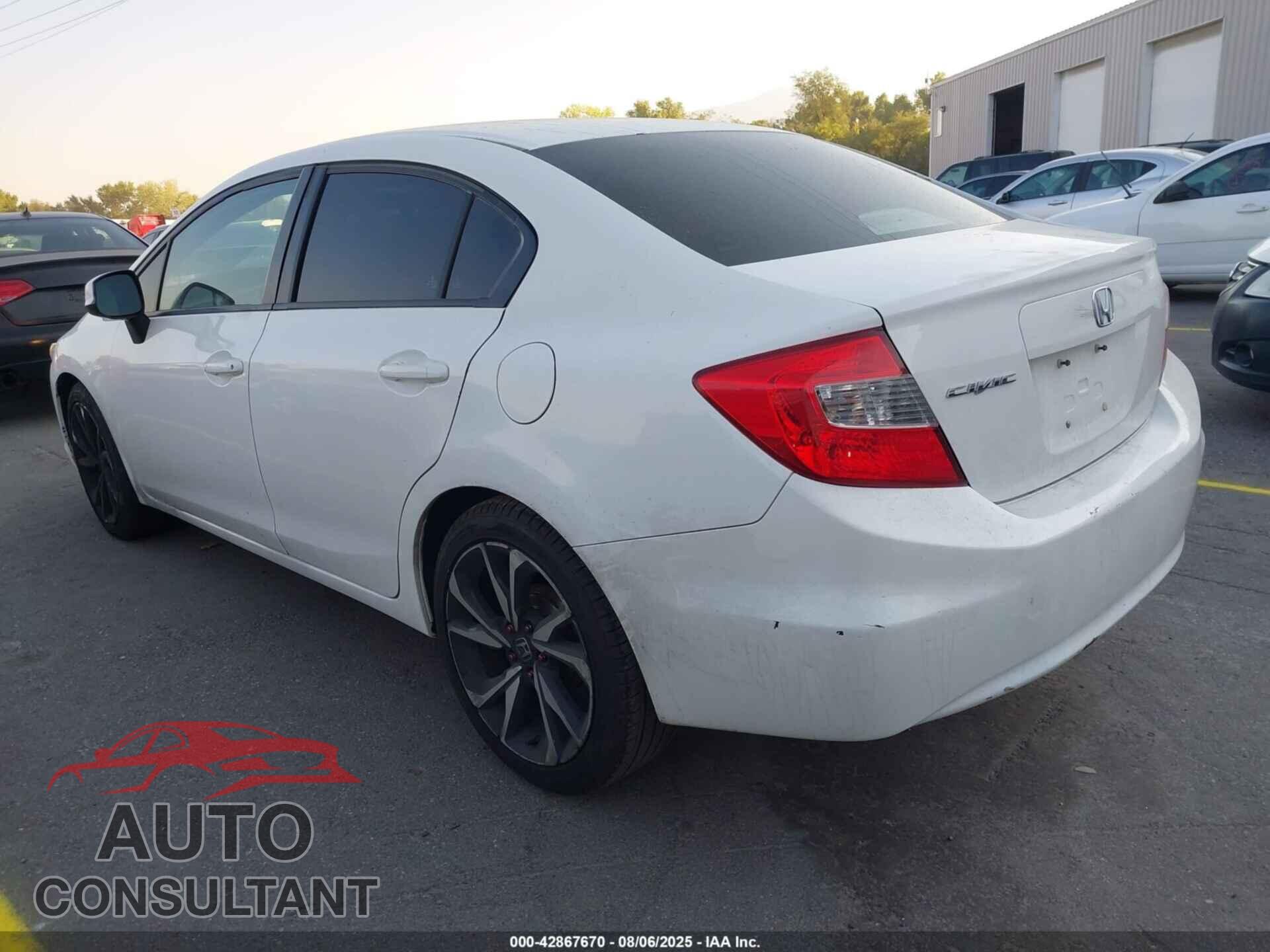 HONDA CIVIC 2012 - 19XFB2F5XCE384819