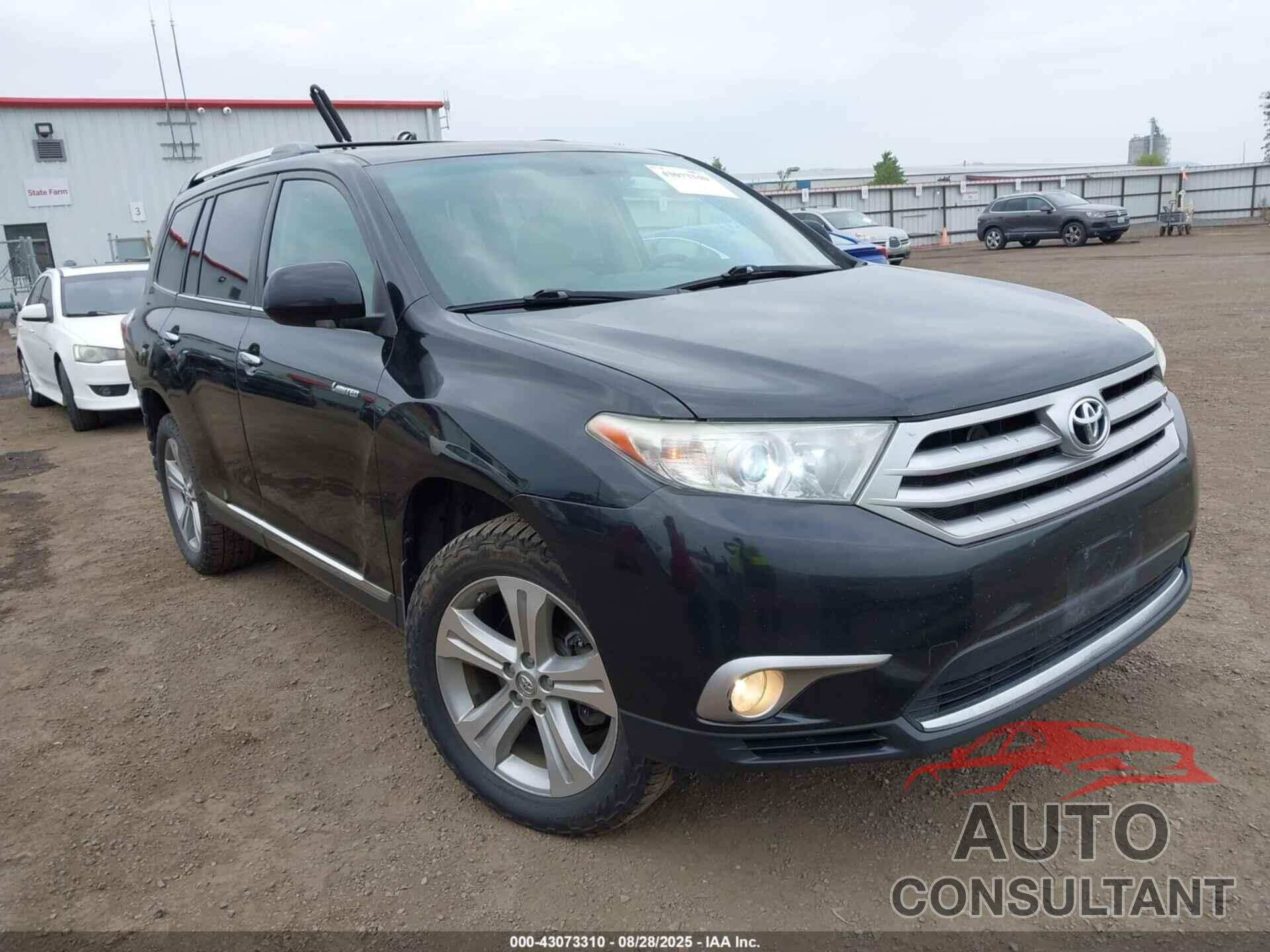 TOYOTA HIGHLANDER 2013 - 5TDDK3EH0DS272157