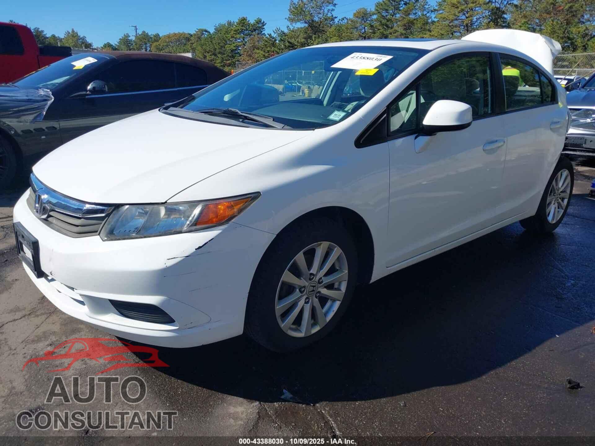 HONDA CIVIC 2012 - 2HGFB2F86CH607664