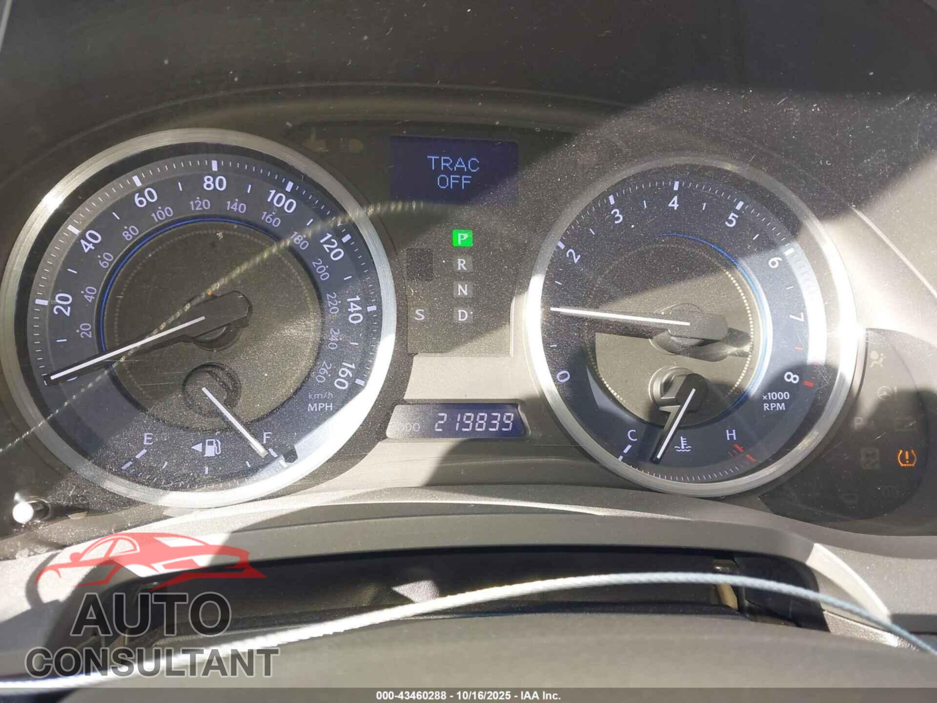 LEXUS IS 250 2012 - JTHBF5C23C5173552