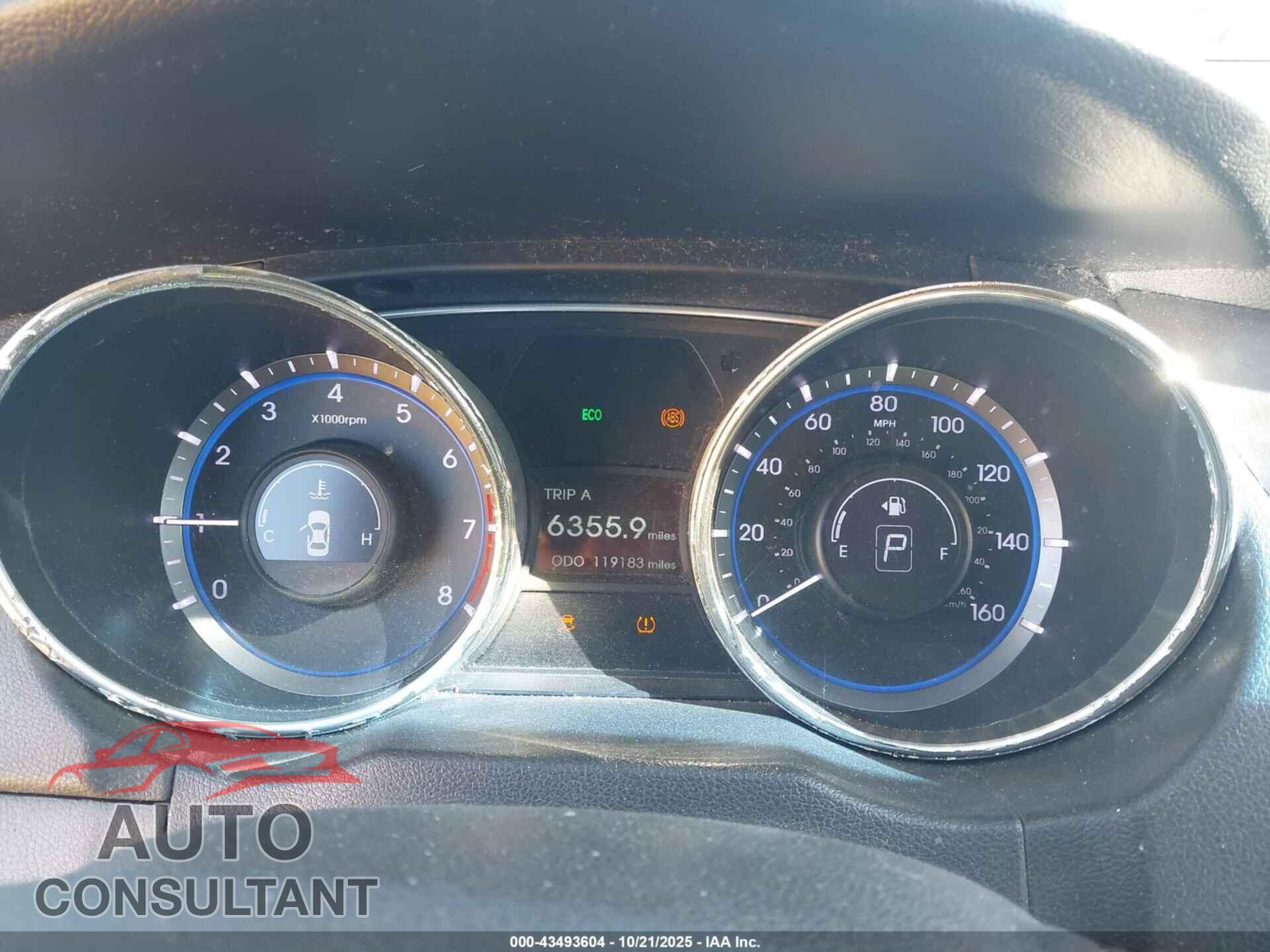 HYUNDAI SONATA 2012 - 5NPEC4AB2CH453404
