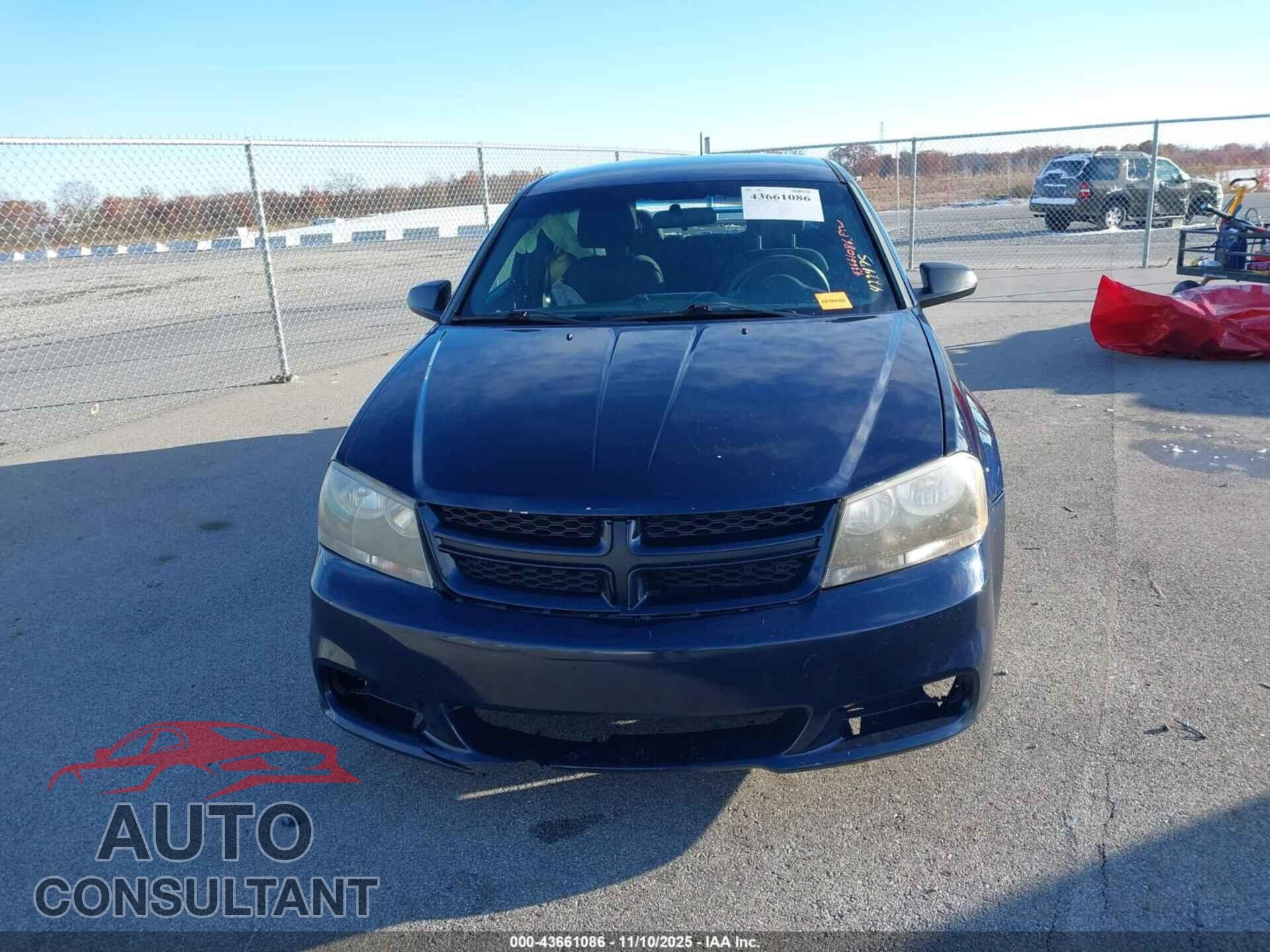 DODGE AVENGER 2013 - 1C3CDZAG4DN771768