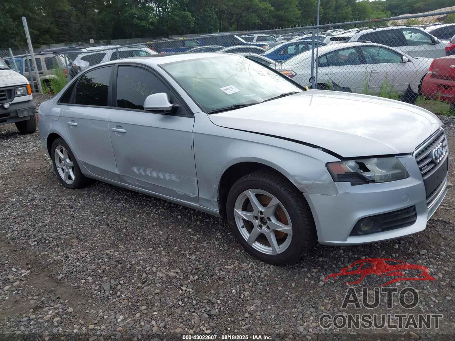 AUDI A4 2009 - WAULF78K59A082211