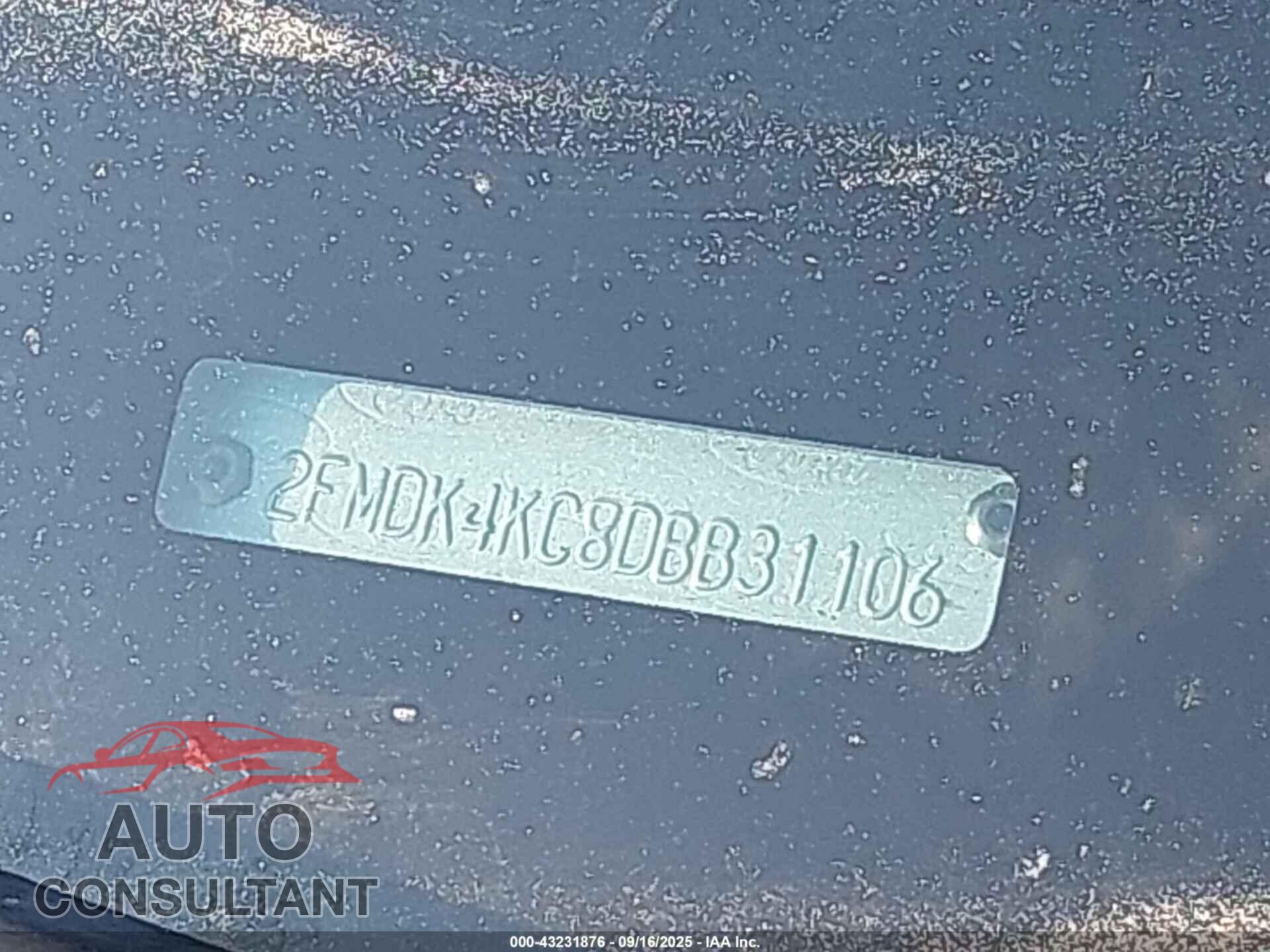 FORD EDGE 2013 - 2FMDK4KC8DBB31106