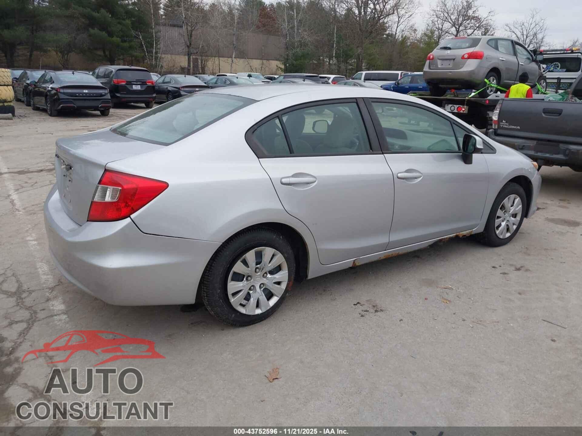 HONDA CIVIC 2012 - 2HGFB2F51CH315958