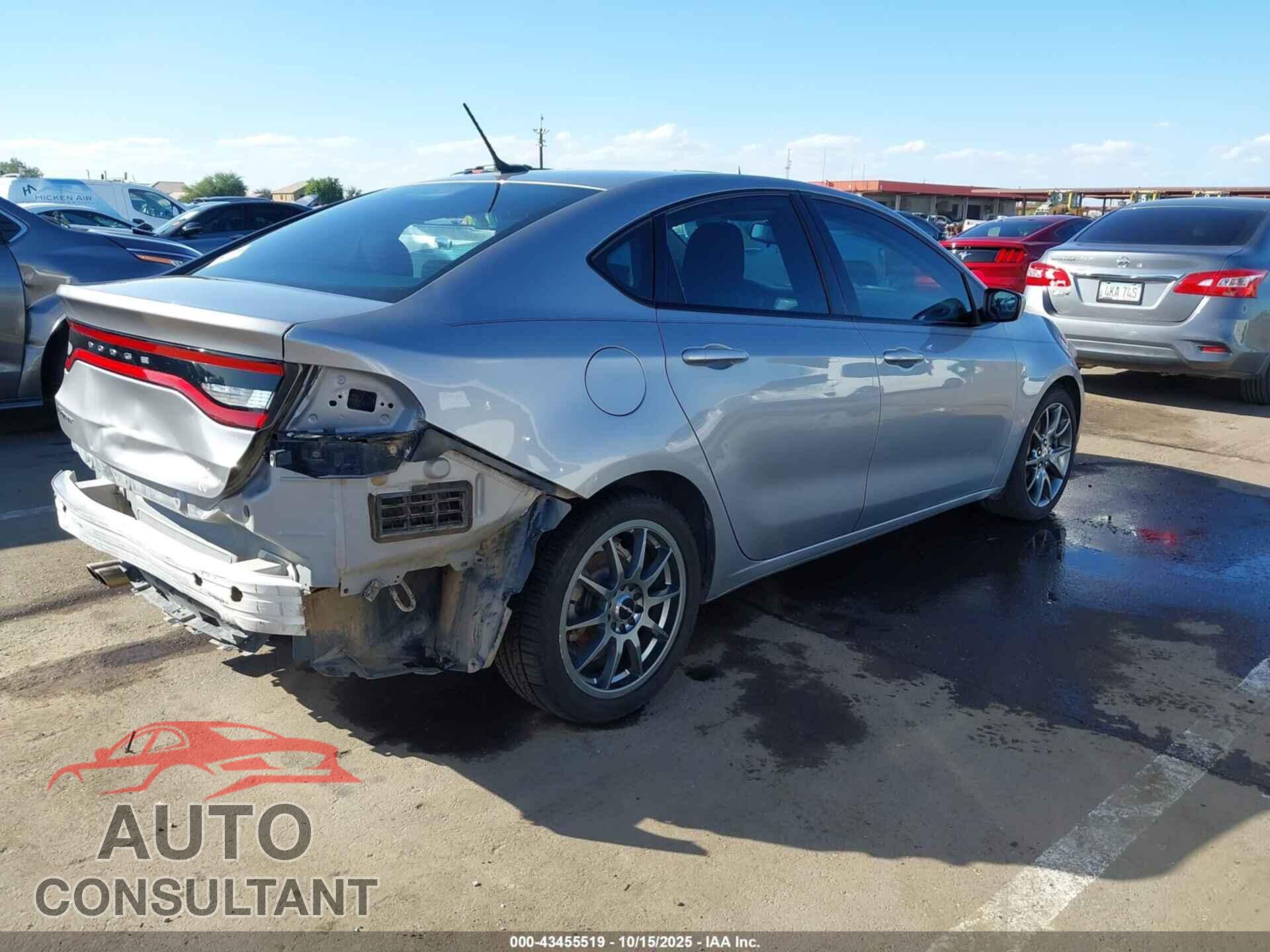 DODGE DART 2016 - 1C3CDFAA8GD504346