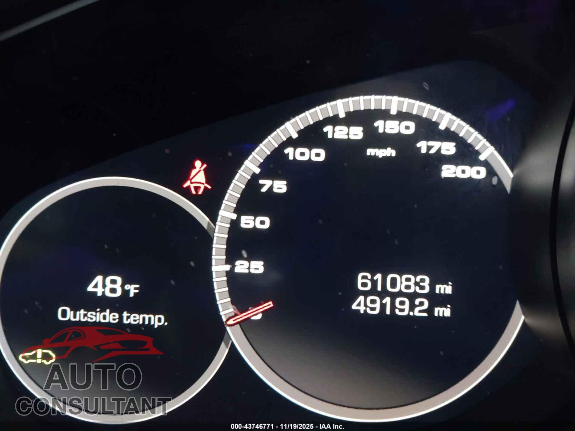 PORSCHE CAYENNE 2020 - WP1AF2AY6LDA39609