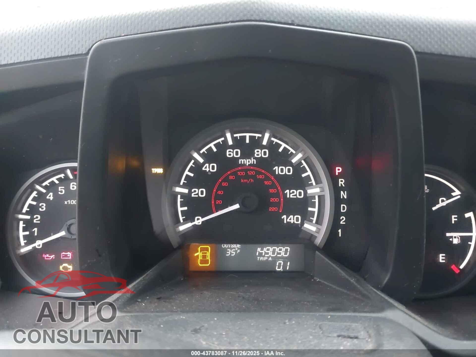 HONDA RIDGELINE 2011 - 5FPYK1F47BB009609