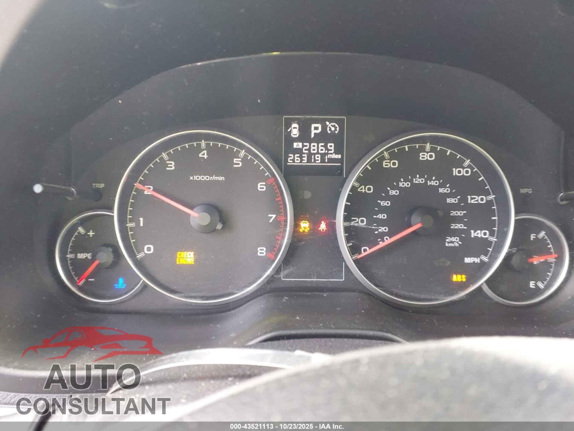 SUBARU OUTBACK 2014 - 4S4BRBCC8E3229026