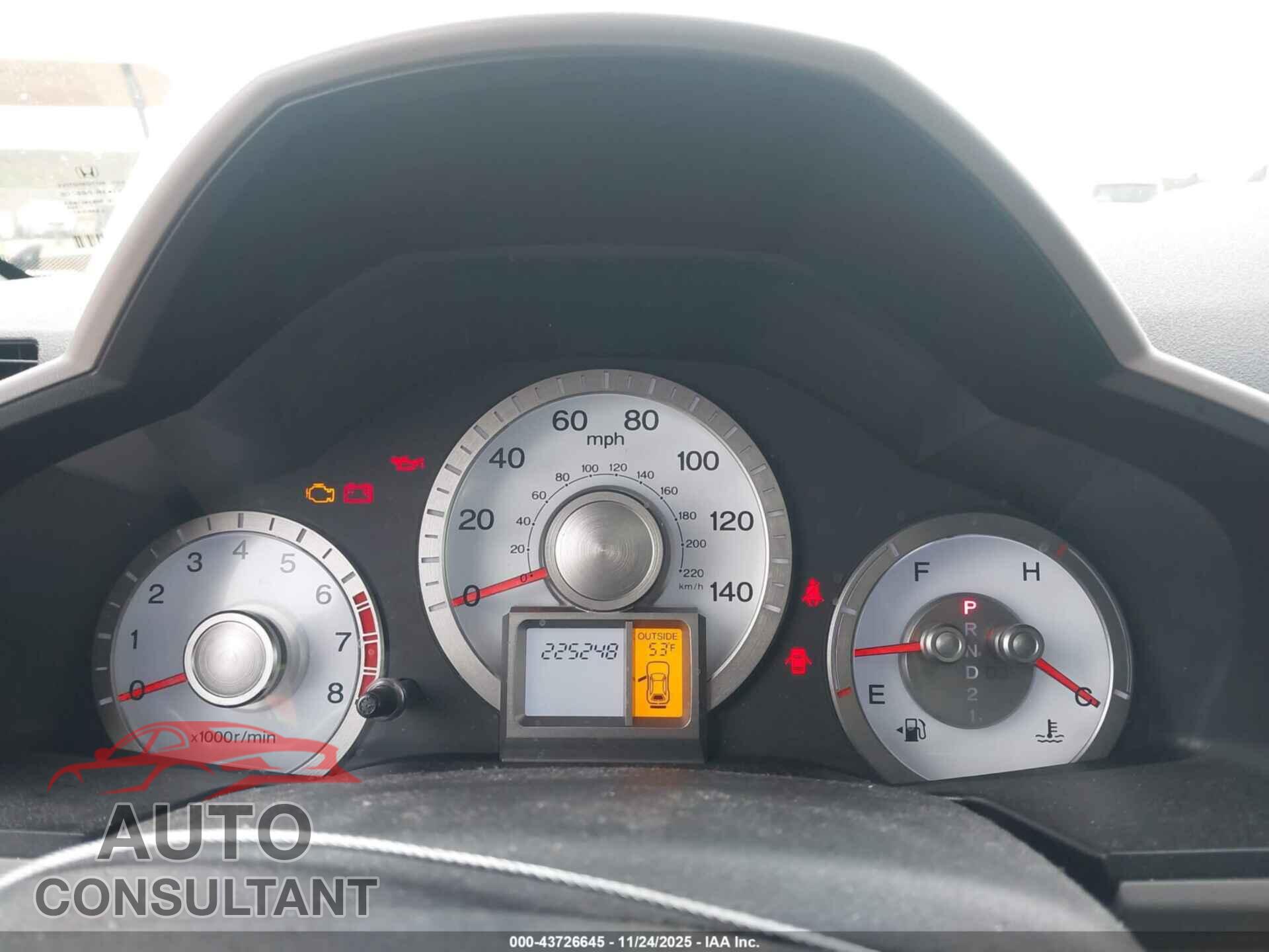 HONDA PILOT 2009 - 5FNYF48569B033561