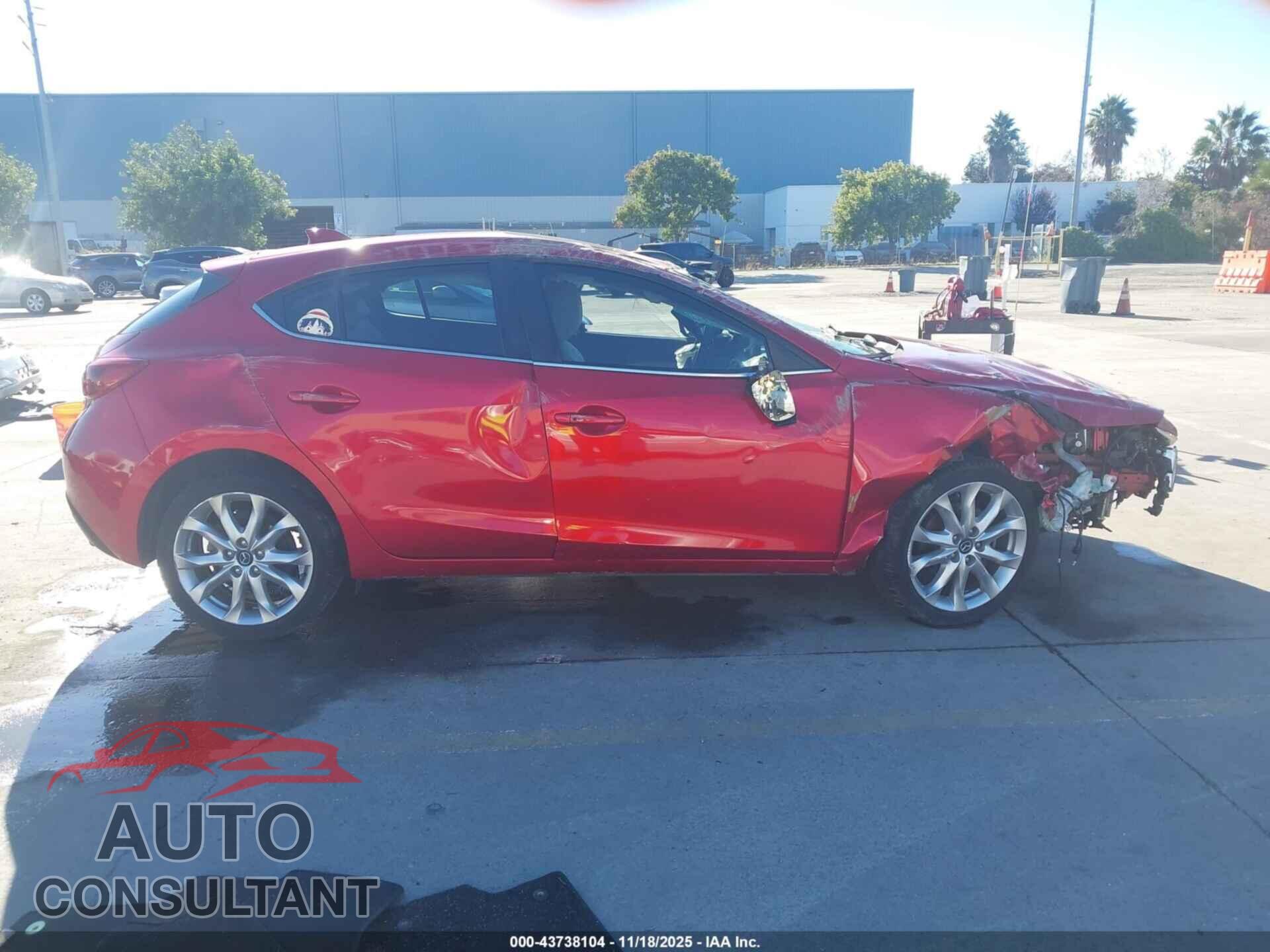 MAZDA MAZDA3 2015 - JM1BM1M36F1237134