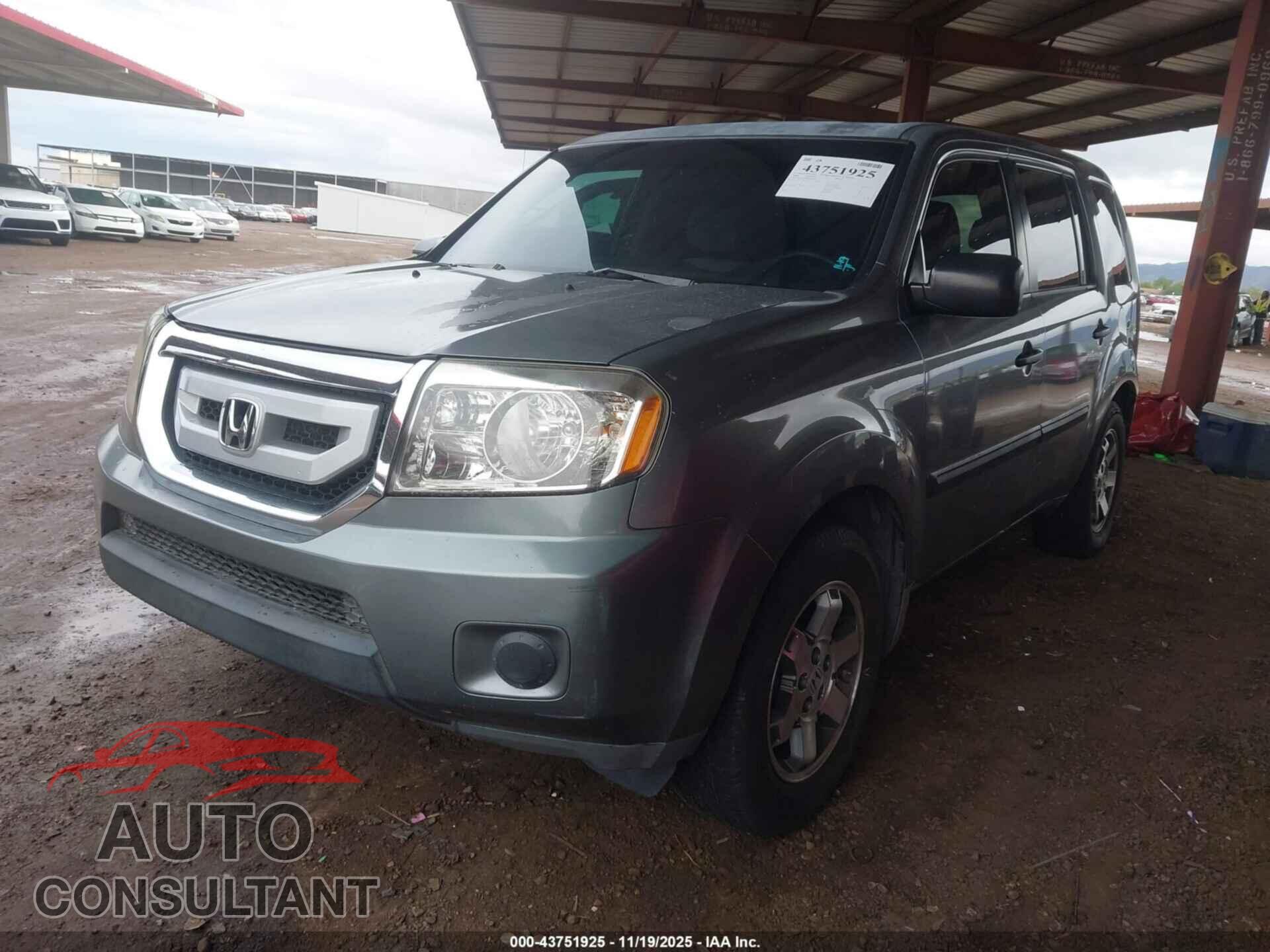 HONDA PILOT 2009 - 5FNYF38209B009899