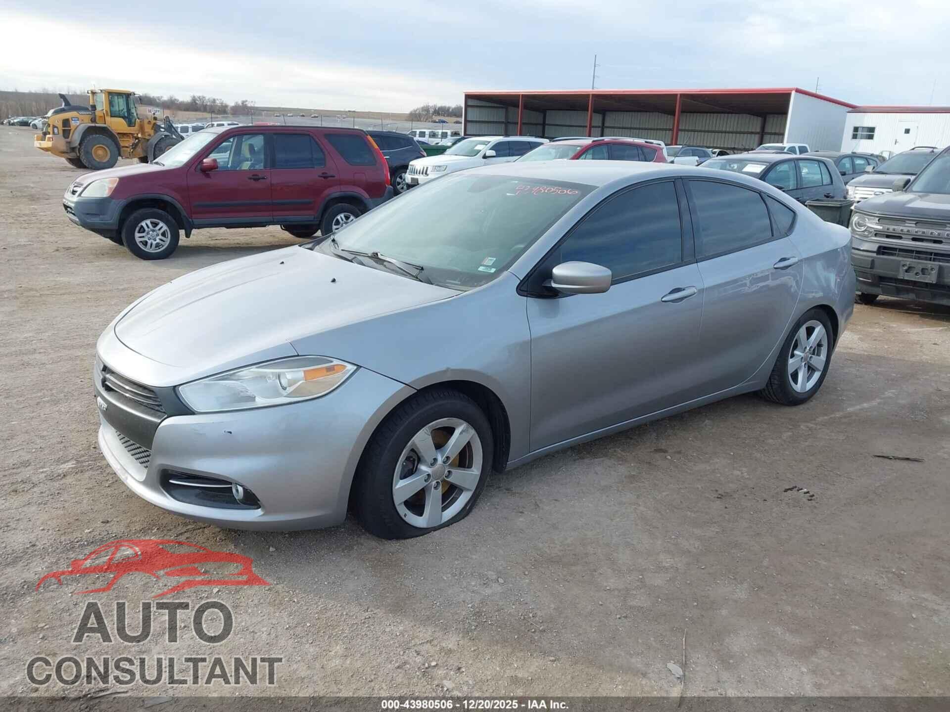 DODGE DART 2015 - 1C3CDFBB0FD336580