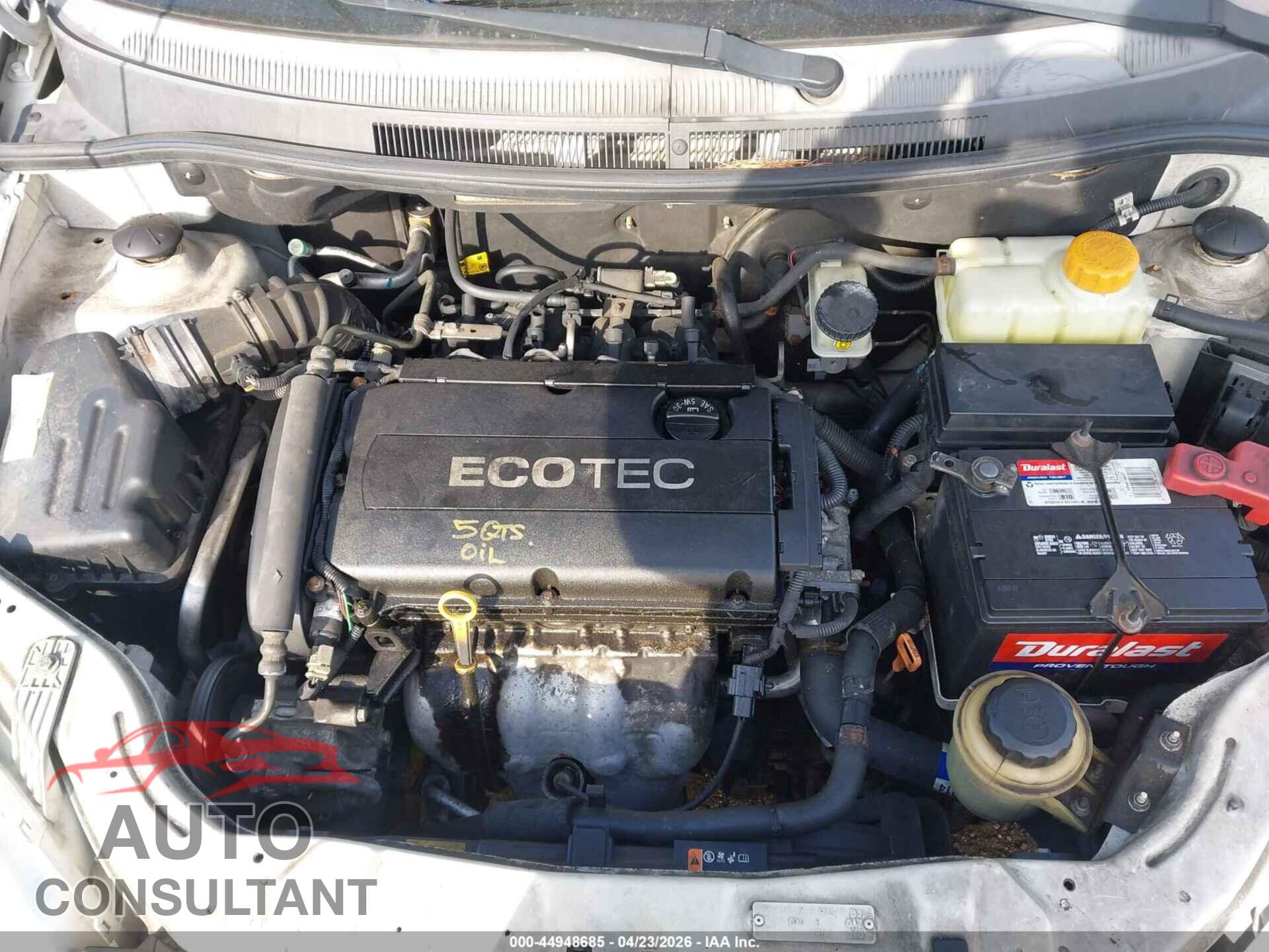 CHEVROLET AVEO 2011 - KL1TD6DE6BB158352