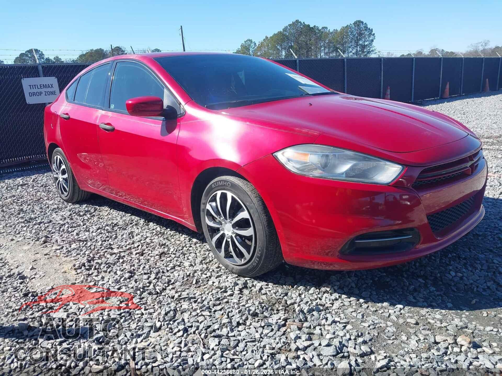 DODGE DART 2013 - 1C3CDFAA4DD141524